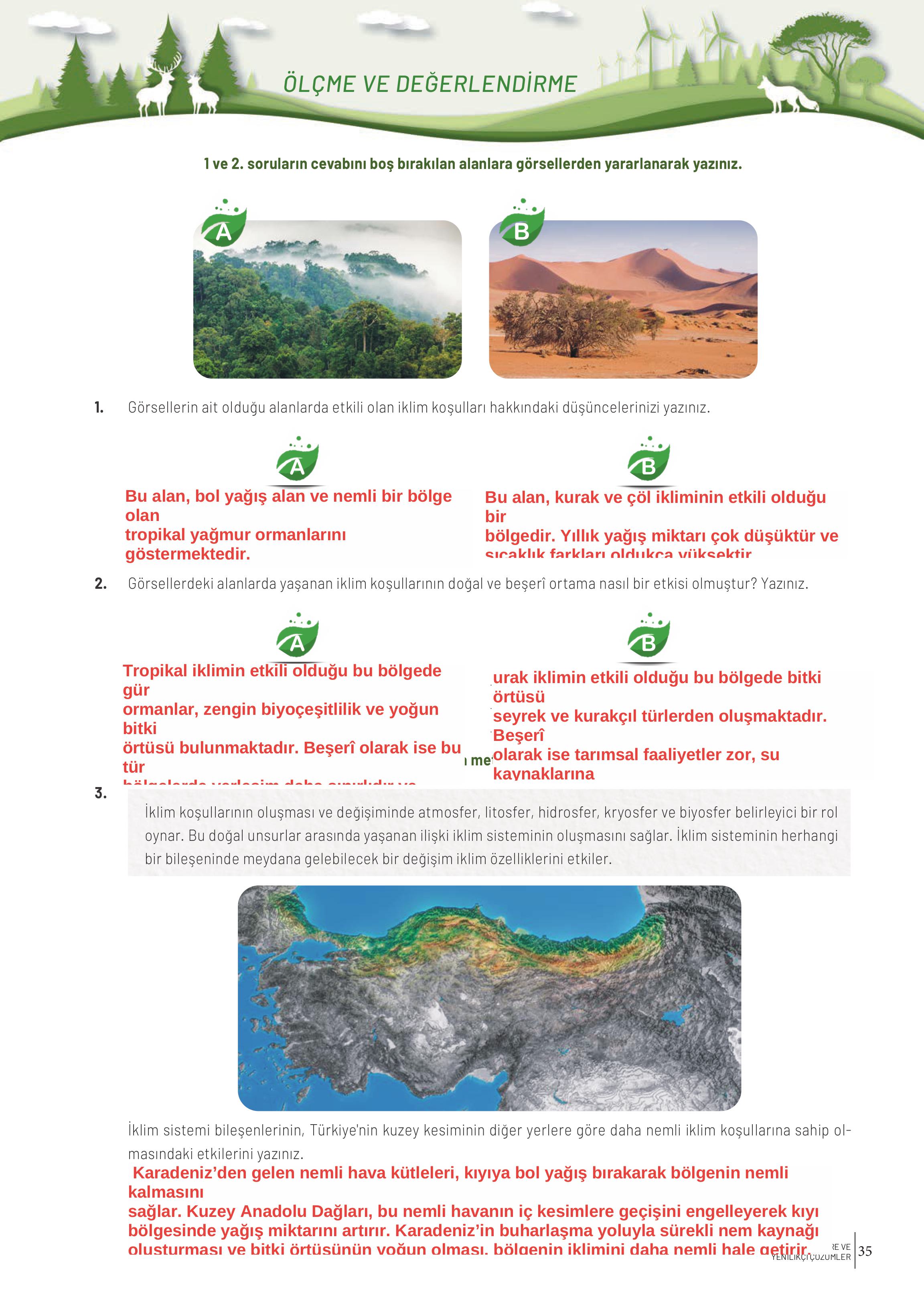 10-11-12. Sınıf Meb Yayınları İklim Çevre Ve Yenilikçi Çözümler Ders Kitabı Sayfa 35 Cevapları 10-11-12. Sınıf Meb Yayınları İklim Çevre Ve Yenilikçi Çözümler Ders Kitabı Sayfa 35 Cevapları