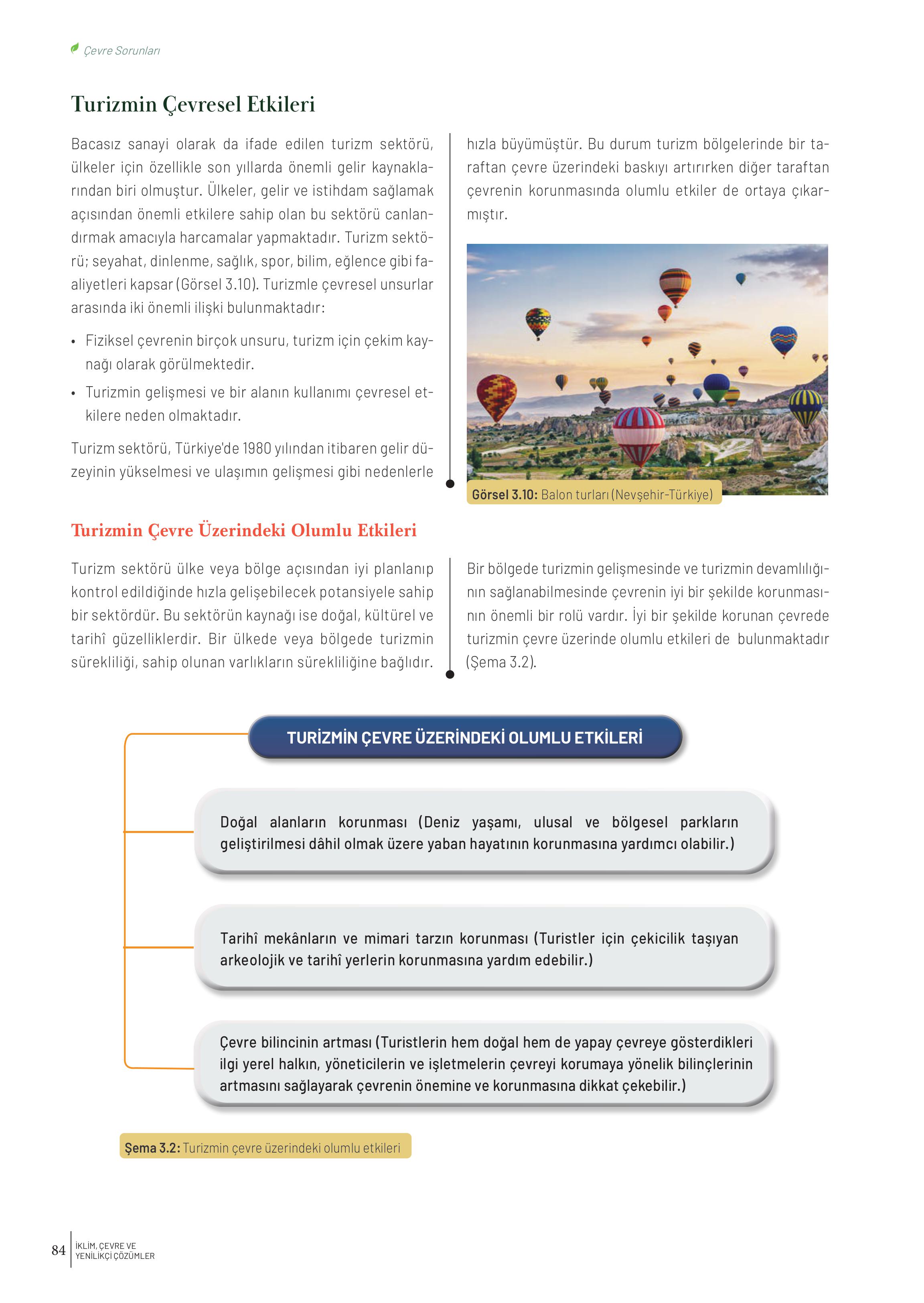 10-11-12. Sınıf Meb Yayınları İklim Çevre Ve Yenilikçi Çözümler Ders Kitabı Sayfa 84 Cevapları