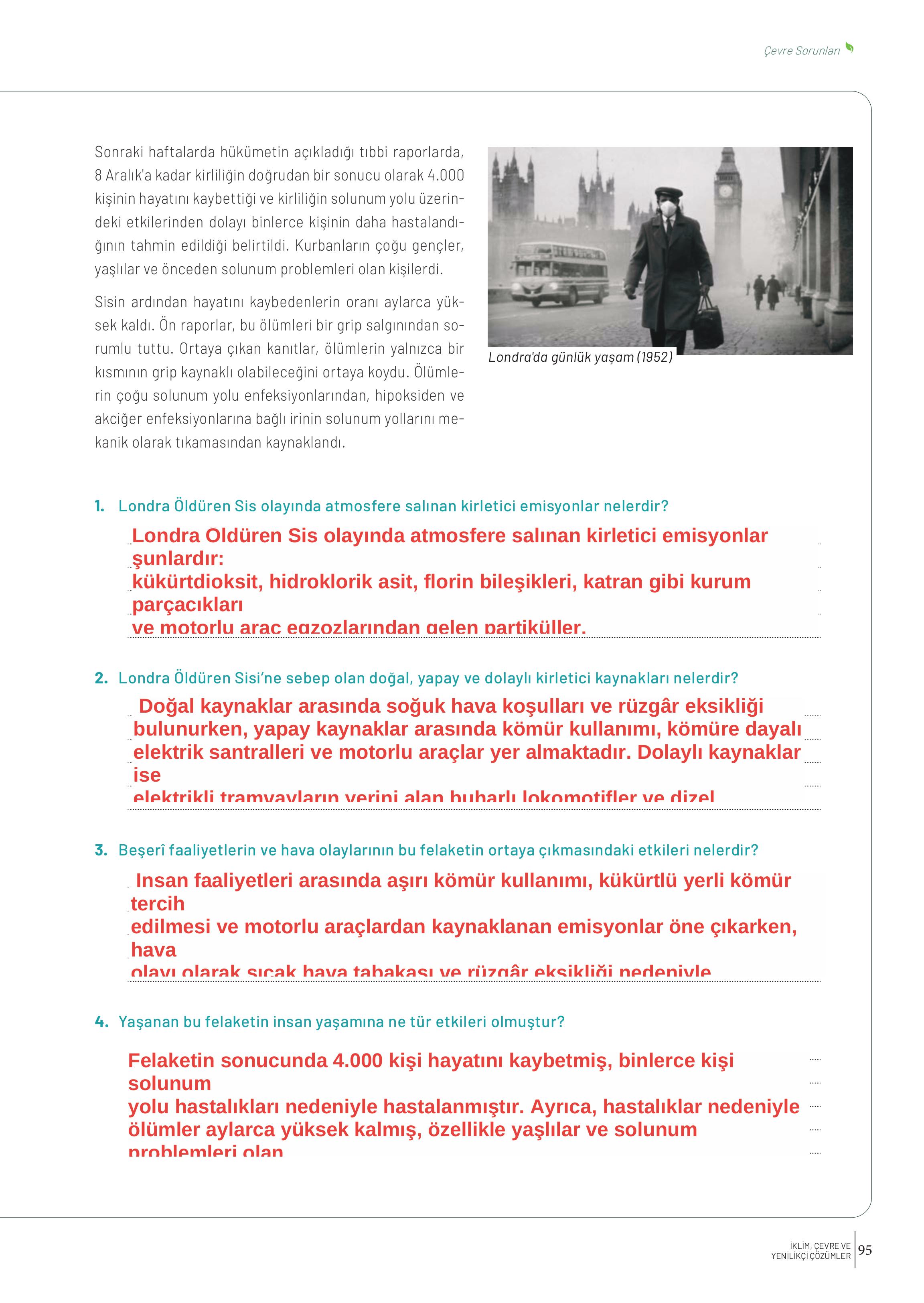 10-11-12. Sınıf Meb Yayınları İklim Çevre Ve Yenilikçi Çözümler Ders Kitabı Sayfa 95 Cevapları 10-11-12. Sınıf Meb Yayınları İklim Çevre Ve Yenilikçi Çözümler Ders Kitabı Sayfa 95 Cevapları