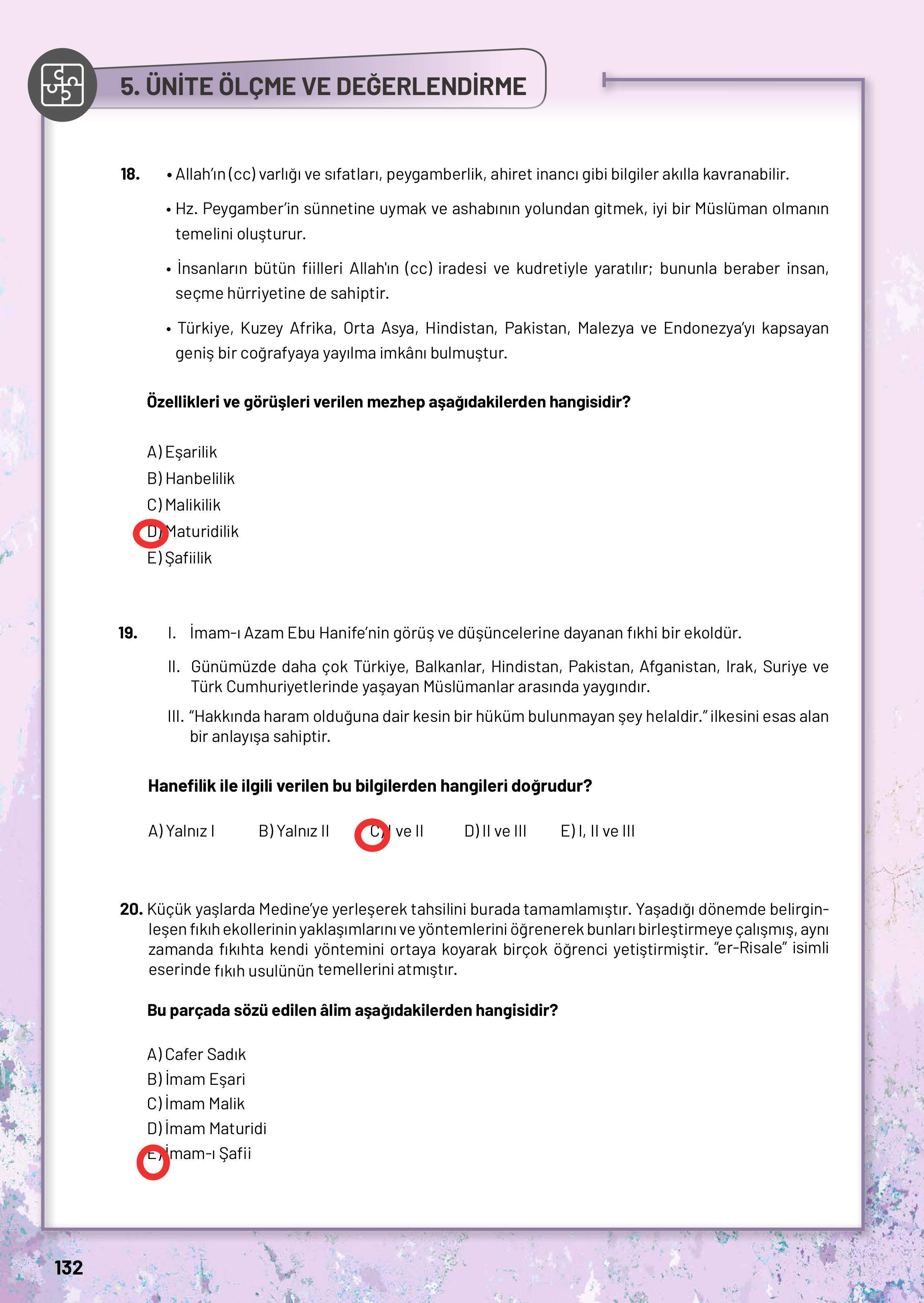 10. Sınıf Meb Yayınları Din Kültürü Ve Ahlak Bilgisi Ders Kitabı Sayfa 132 Cevapları 10. Sınıf Meb Yayınları Din Kültürü Ve Ahlak Bilgisi Ders Kitabı Sayfa 132 Cevapları