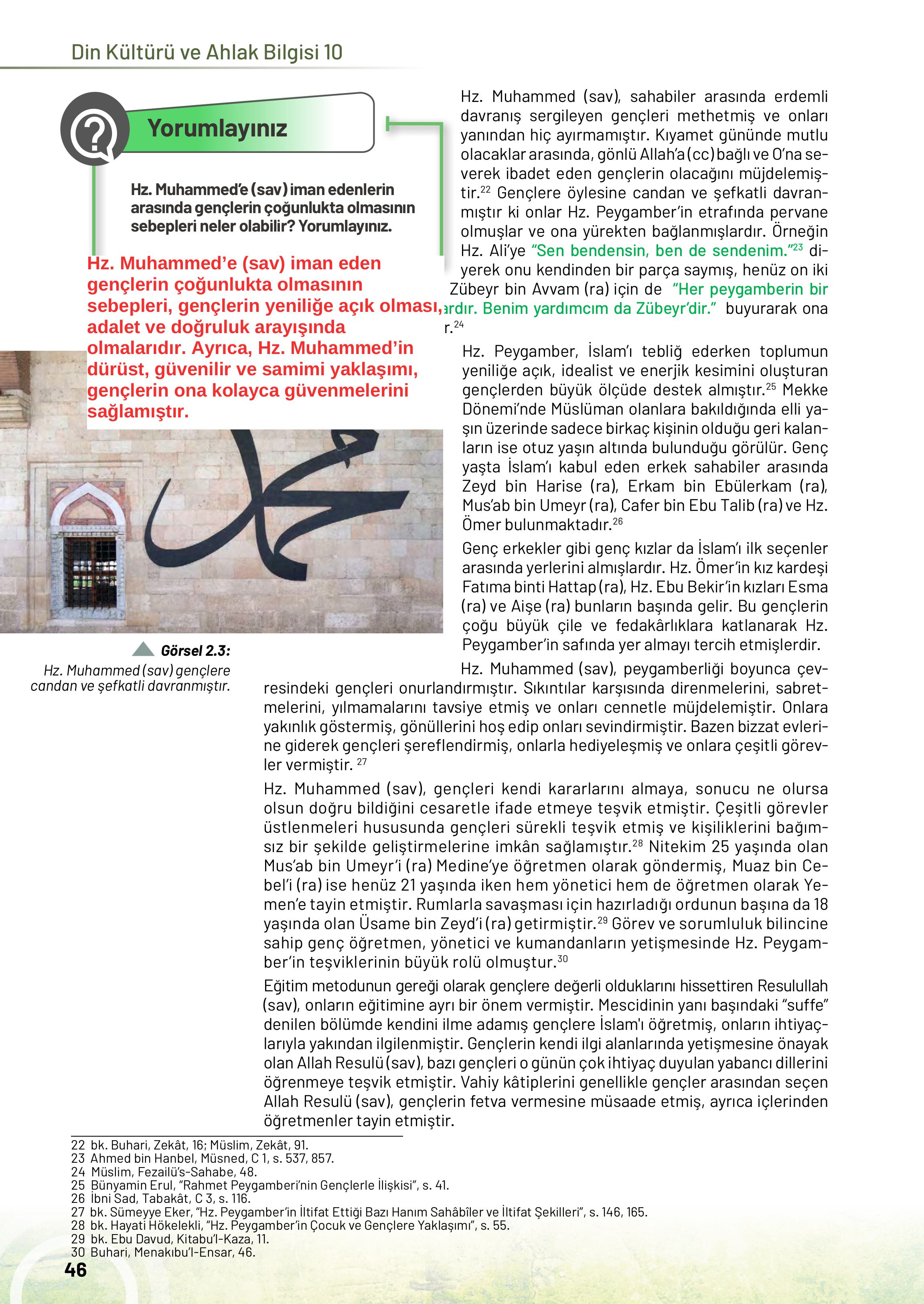 10. Sınıf Meb Yayınları Din Kültürü Ve Ahlak Bilgisi Ders Kitabı Sayfa 46 Cevapları 10. Sınıf Meb Yayınları Din Kültürü Ve Ahlak Bilgisi Ders Kitabı Sayfa 46 Cevapları