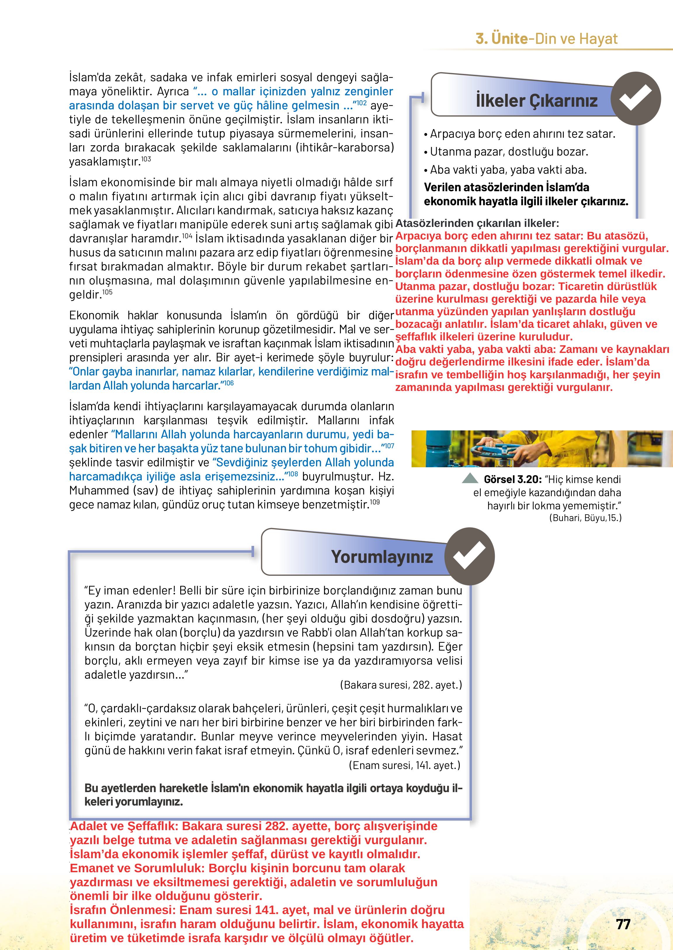 10. Sınıf Meb Yayınları Din Kültürü Ve Ahlak Bilgisi Ders Kitabı Sayfa 77 Cevapları 10. Sınıf Meb Yayınları Din Kültürü Ve Ahlak Bilgisi Ders Kitabı Sayfa 77 Cevapları