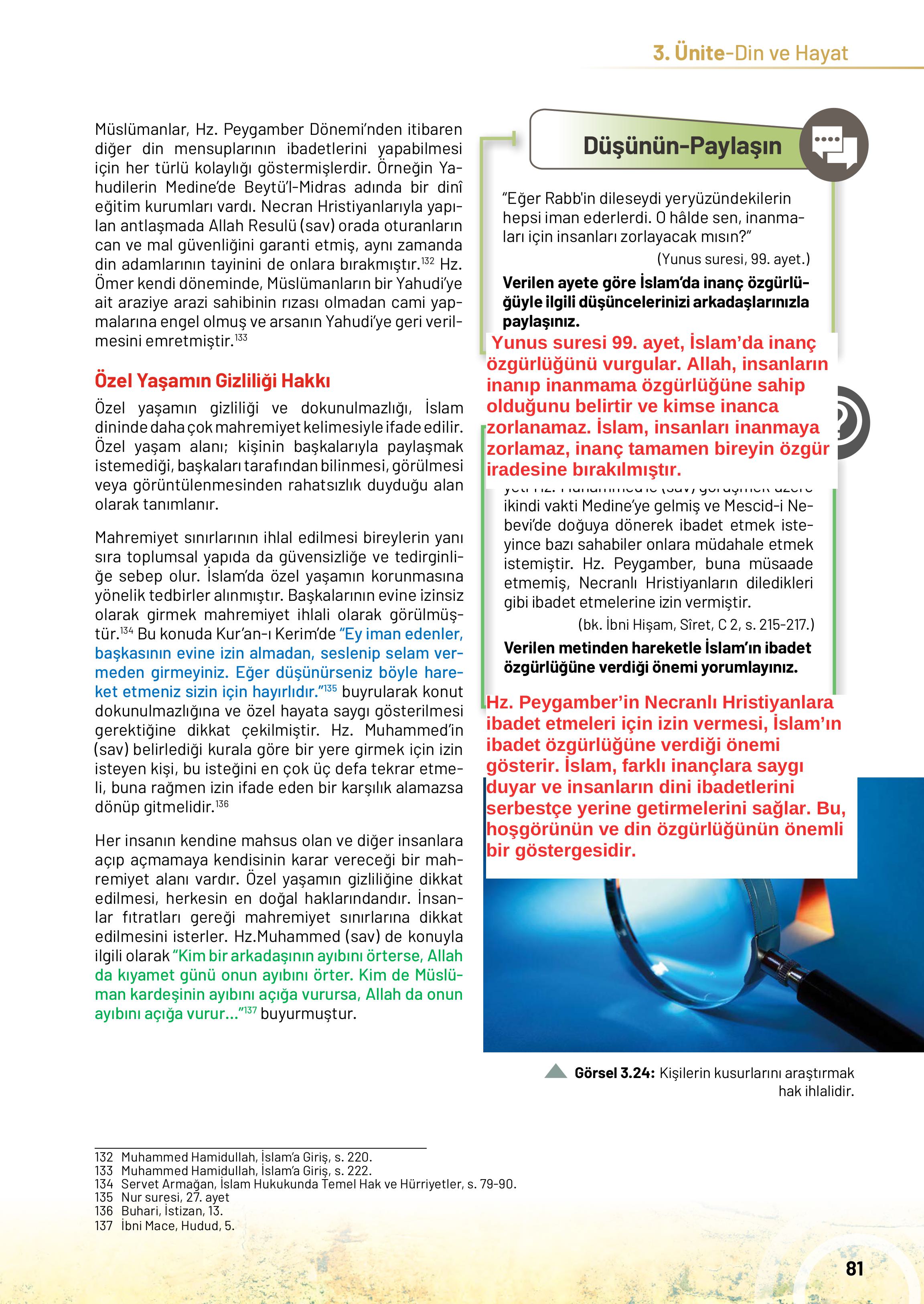 10. Sınıf Meb Yayınları Din Kültürü Ve Ahlak Bilgisi Ders Kitabı Sayfa 81 Cevapları 10. Sınıf Meb Yayınları Din Kültürü Ve Ahlak Bilgisi Ders Kitabı Sayfa 81 Cevapları