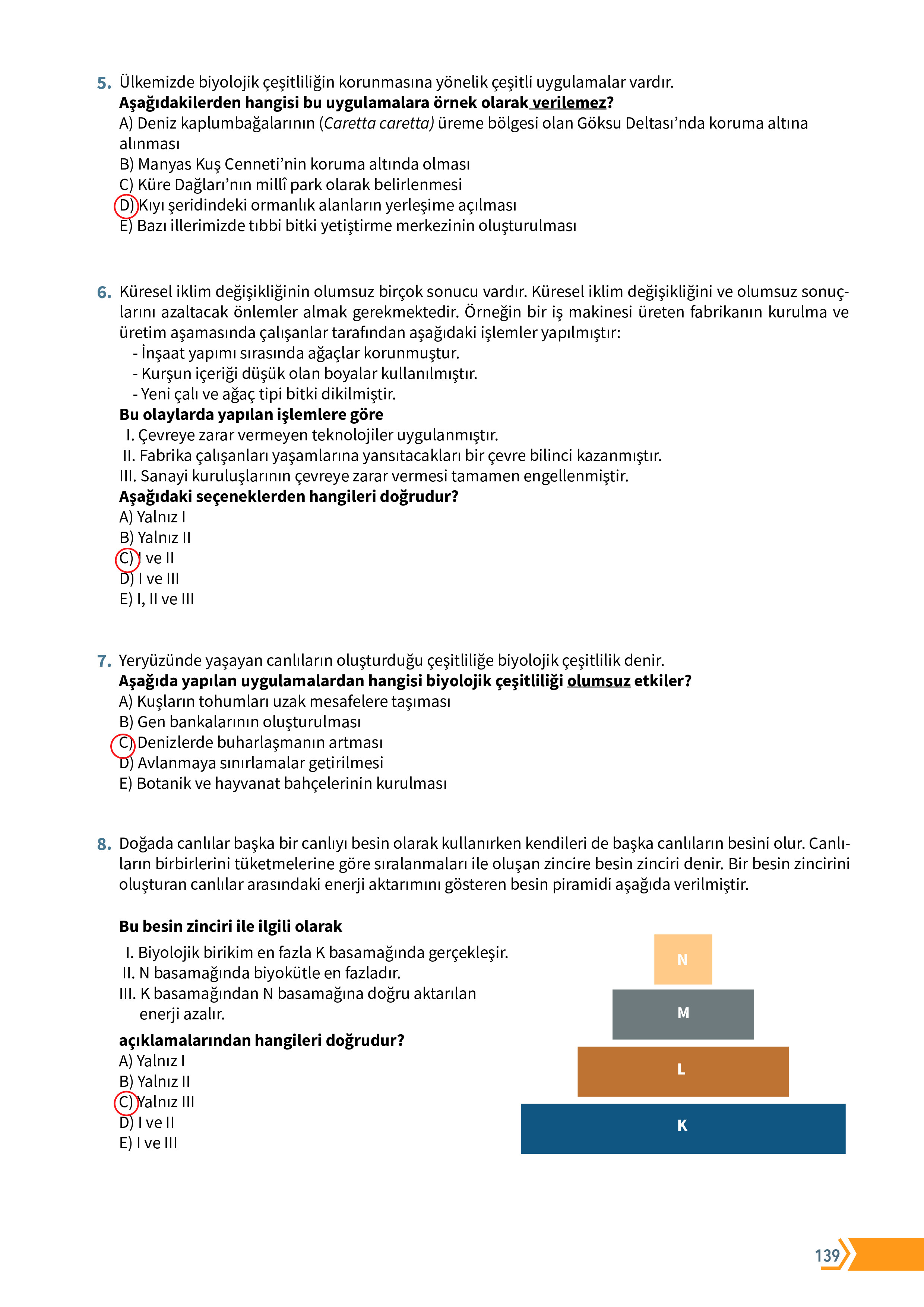 10. Sınıf Meb Yayınları Fen Lisesi Biyoloji Ders Kitabı Sayfa 139 Cevapları 10. Sınıf Meb Yayınları Fen Lisesi Biyoloji Ders Kitabı Sayfa 139 Cevapları