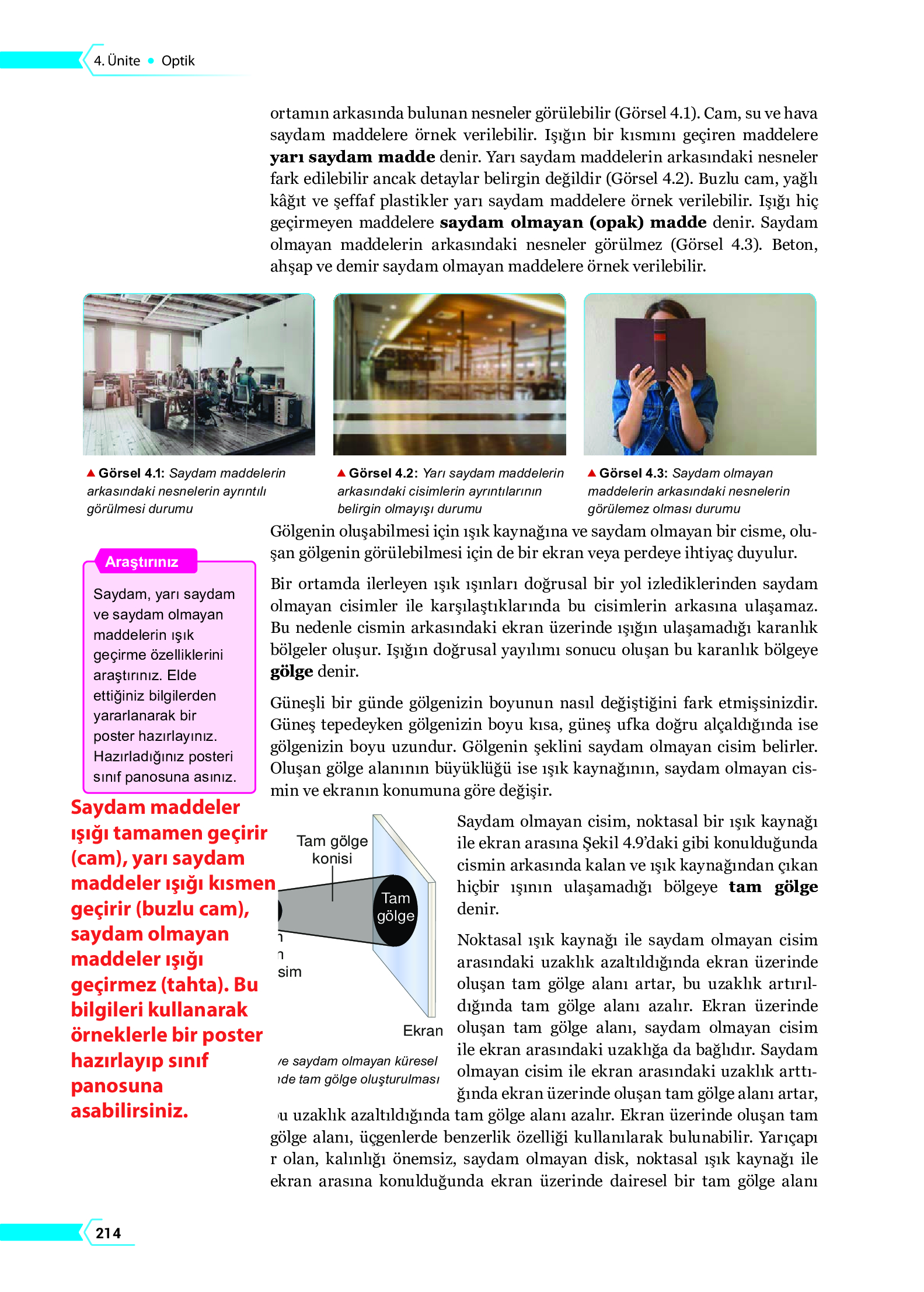 10. Sınıf Meb Yayınları Fen Lisesi Fizik Ders Kitabı Sayfa 214 Cevapları