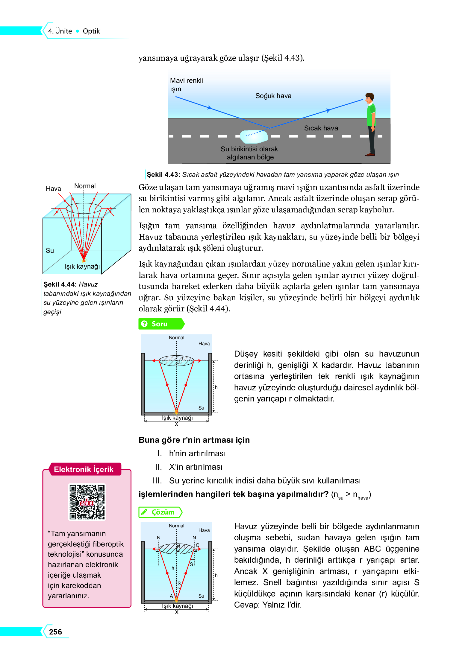 10. Sınıf Meb Yayınları Fen Lisesi Fizik Ders Kitabı Sayfa 256 Cevapları