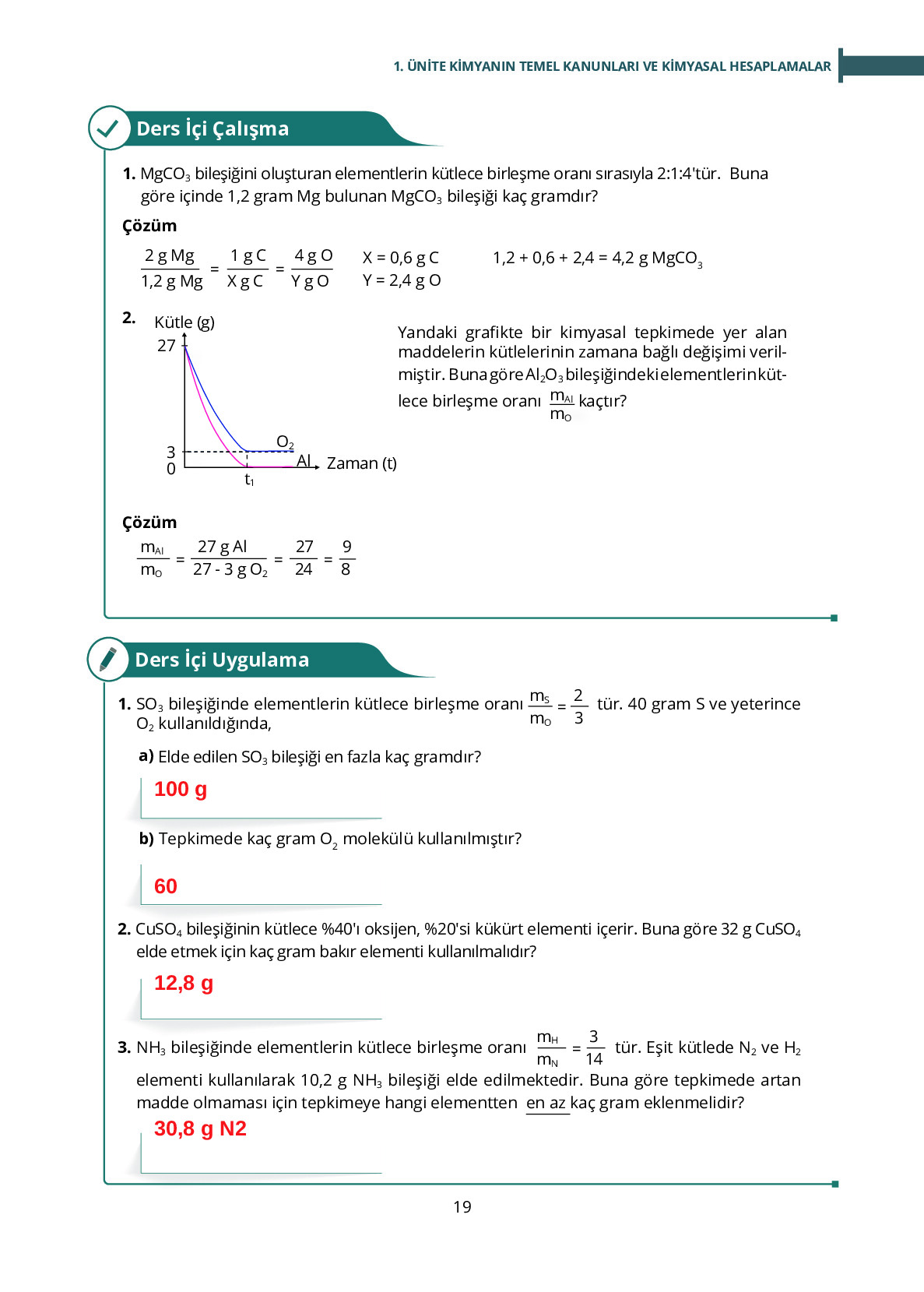 10. Sınıf Meb Yayınları Fen Lisesi Kimya Ders Kitabı Sayfa 19 Cevapları 10. Sınıf Meb Yayınları Fen Lisesi Kimya Ders Kitabı Sayfa 19 Cevapları