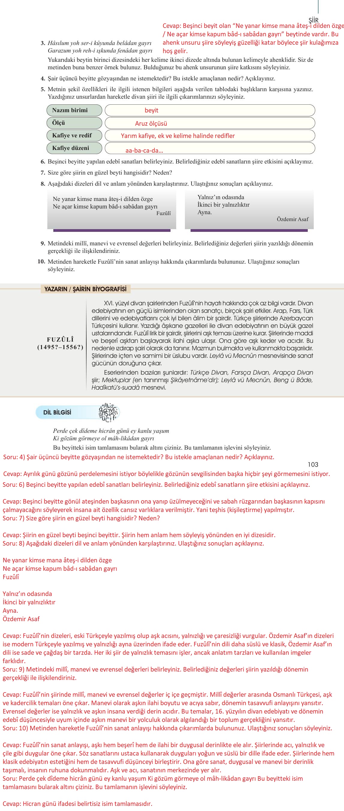 10. Sınıf Meb Yayınları Türk Dili Ve Edebiyatı Ders Kitabı Sayfa 103 Cevapları 10. Sınıf Meb Yayınları Türk Dili Ve Edebiyatı Ders Kitabı Sayfa 103 Cevapları