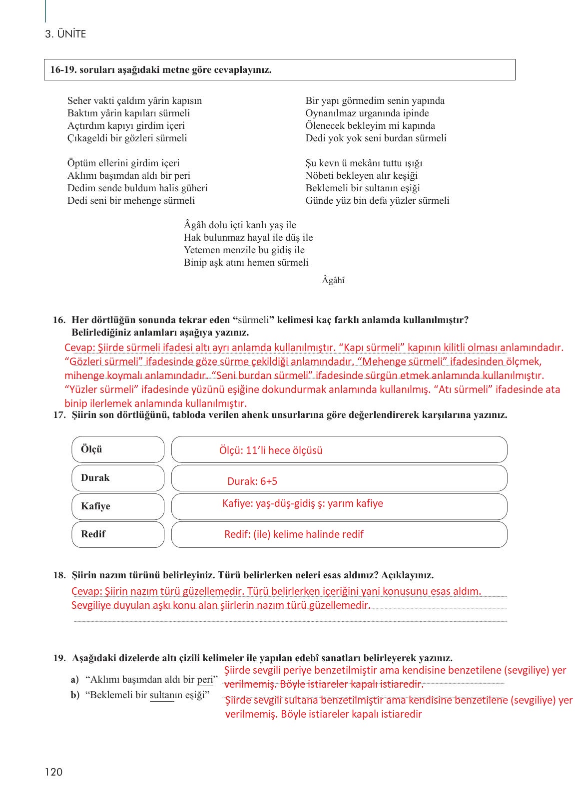10. Sınıf Meb Yayınları Türk Dili Ve Edebiyatı Ders Kitabı Sayfa 120 Cevapları 10. Sınıf Meb Yayınları Türk Dili Ve Edebiyatı Ders Kitabı Sayfa 120 Cevapları
