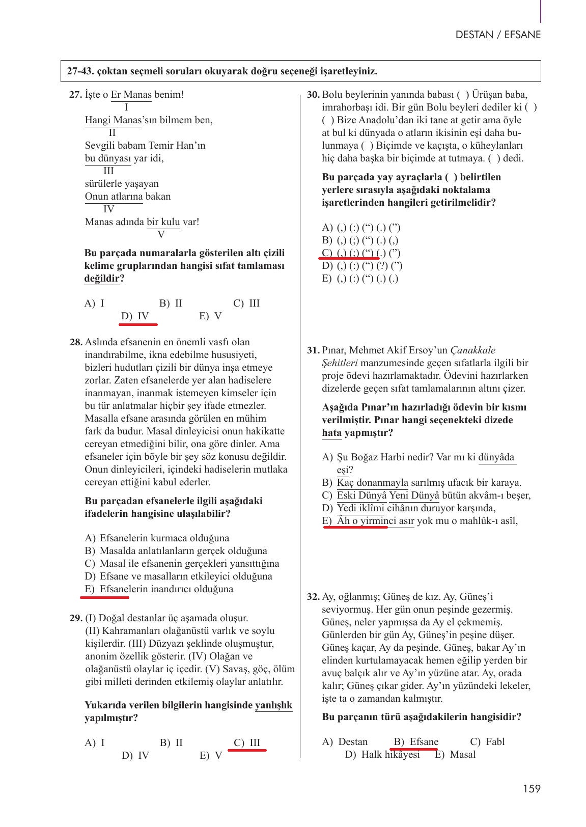 10. Sınıf Meb Yayınları Türk Dili Ve Edebiyatı Ders Kitabı Sayfa 159 Cevapları 10. Sınıf Meb Yayınları Türk Dili Ve Edebiyatı Ders Kitabı Sayfa 159 Cevapları
