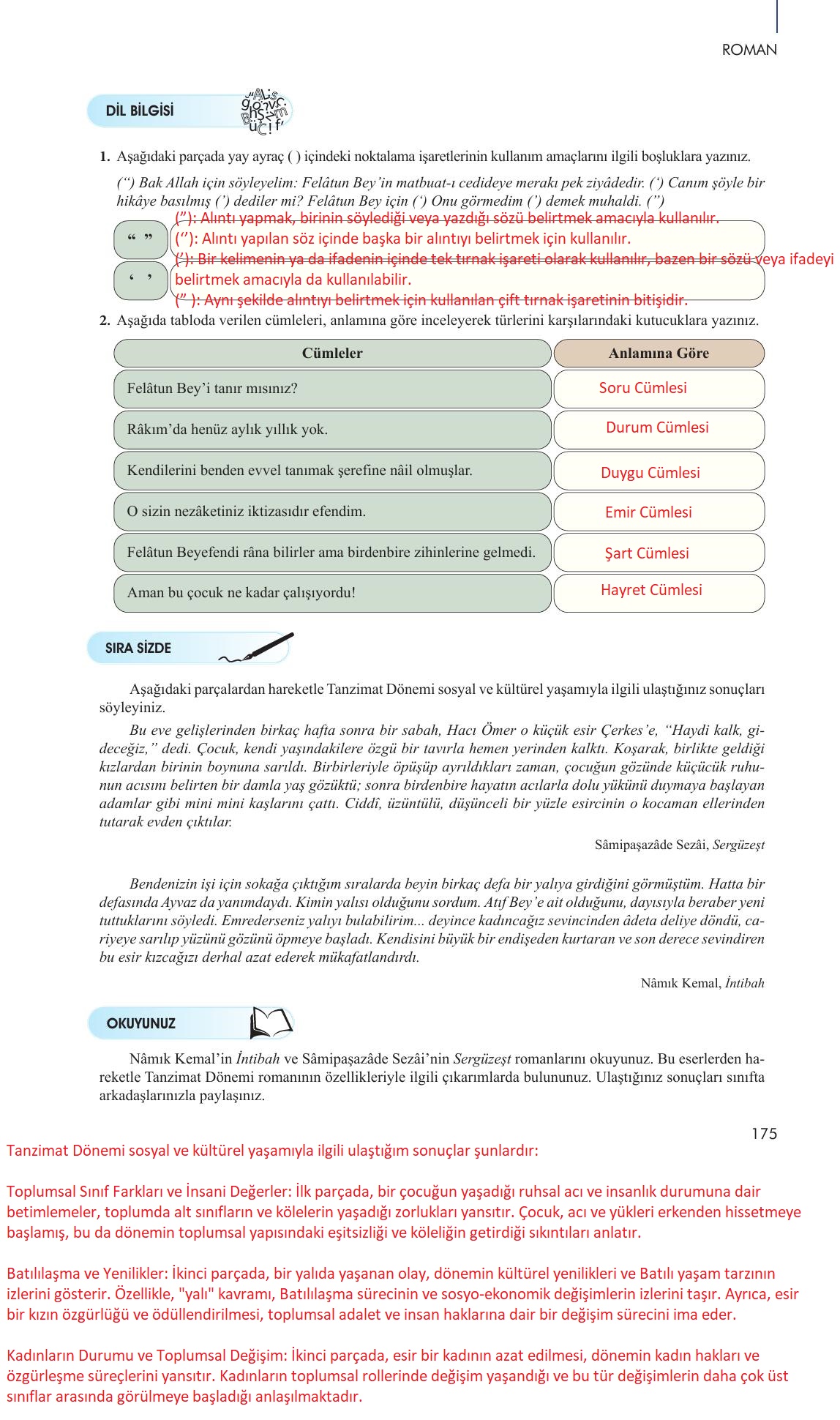 10. Sınıf Meb Yayınları Türk Dili Ve Edebiyatı Ders Kitabı Sayfa 175 Cevapları 10. Sınıf Meb Yayınları Türk Dili Ve Edebiyatı Ders Kitabı Sayfa 175 Cevapları