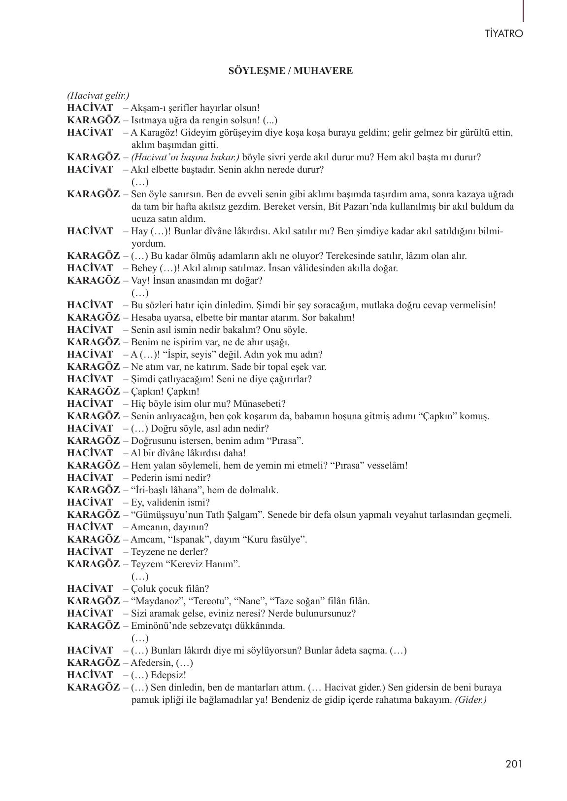 10. Sınıf Meb Yayınları Türk Dili Ve Edebiyatı Ders Kitabı Sayfa 201 Cevapları