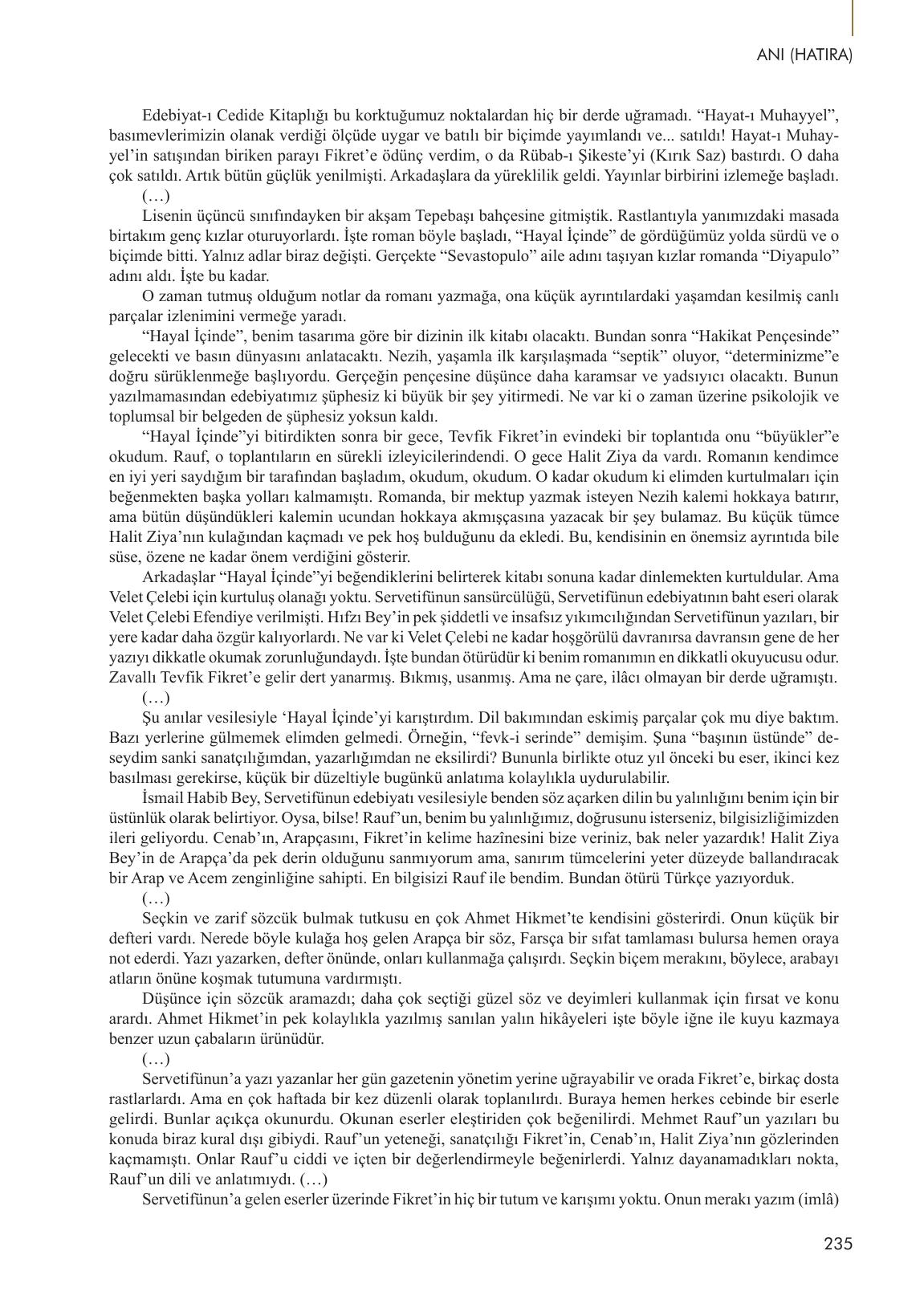 10. Sınıf Meb Yayınları Türk Dili Ve Edebiyatı Ders Kitabı Sayfa 235 Cevapları