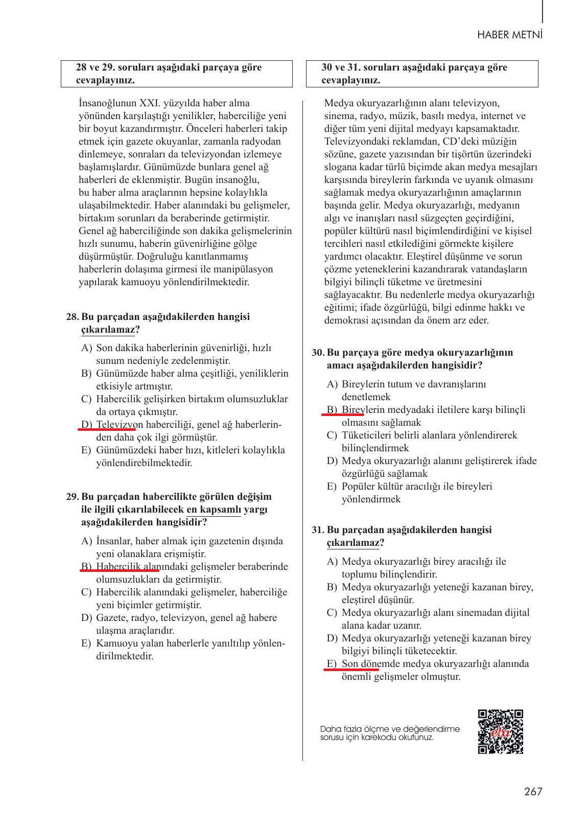 10. Sınıf Meb Yayınları Türk Dili Ve Edebiyatı Ders Kitabı Sayfa 267 Cevapları 10. Sınıf Meb Yayınları Türk Dili Ve Edebiyatı Ders Kitabı Sayfa 267 Cevapları