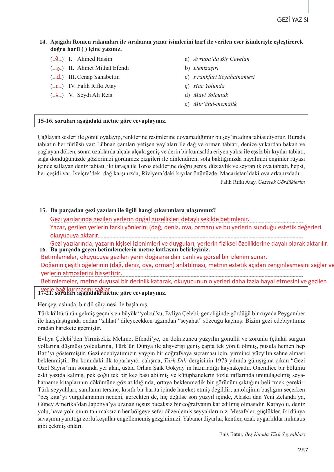 10. Sınıf Meb Yayınları Türk Dili Ve Edebiyatı Ders Kitabı Sayfa 287 Cevapları 10. Sınıf Meb Yayınları Türk Dili Ve Edebiyatı Ders Kitabı Sayfa 287 Cevapları