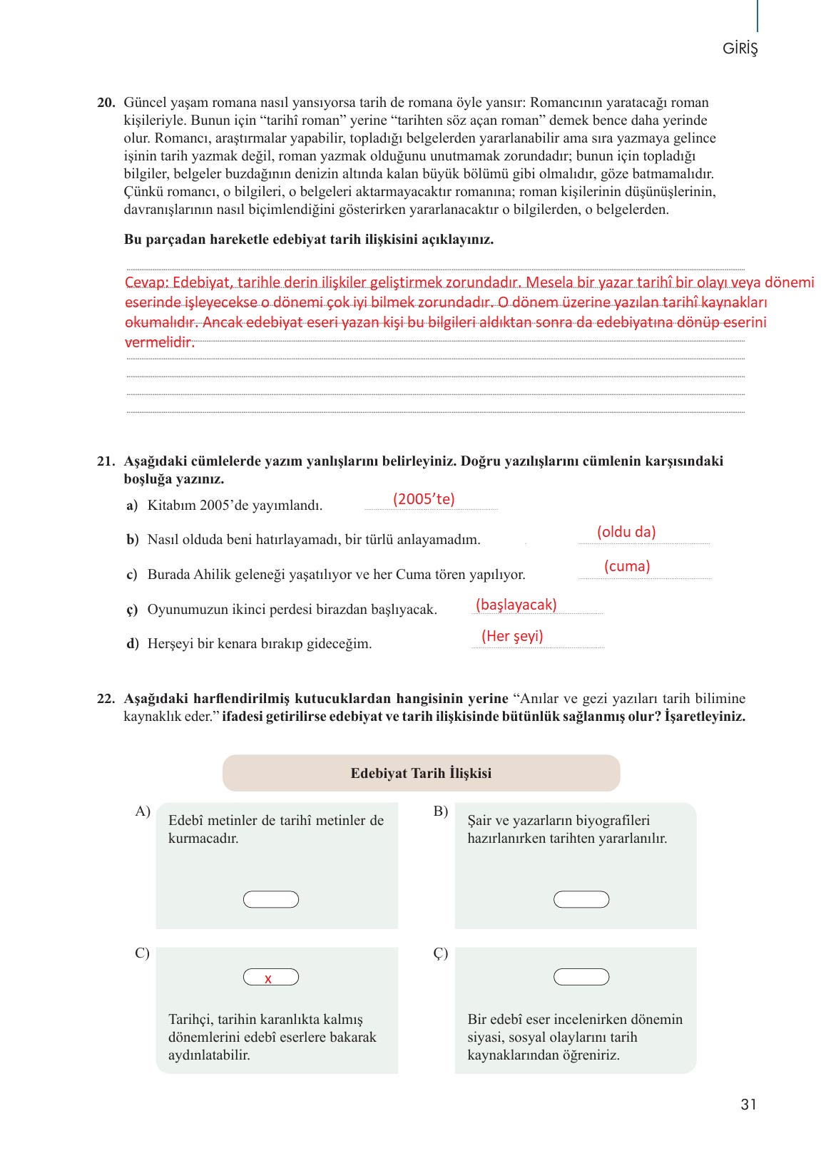 10. Sınıf Meb Yayınları Türk Dili Ve Edebiyatı Ders Kitabı Sayfa 31 Cevapları 10. Sınıf Meb Yayınları Türk Dili Ve Edebiyatı Ders Kitabı Sayfa 31 Cevapları