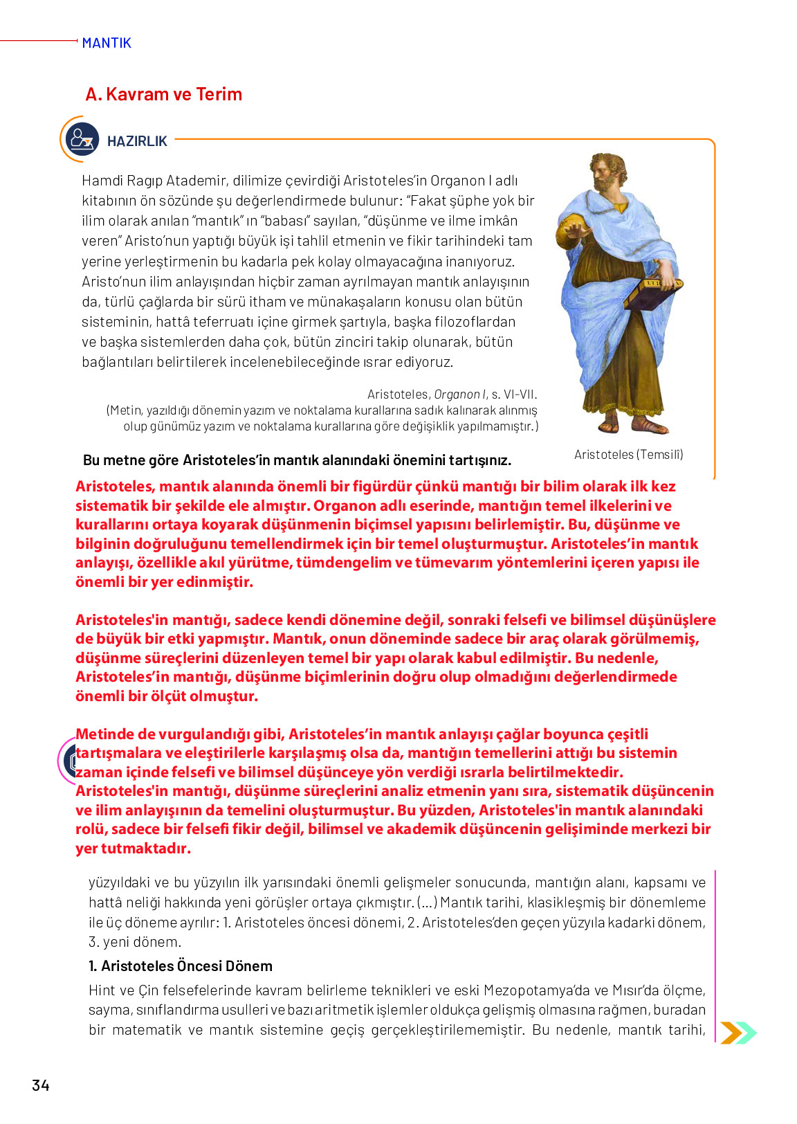 11-12. Sınıf Meb Yayınları Mantık Ders Kitabı Sayfa 34 Cevapları 11-12. Sınıf Meb Yayınları Mantık Ders Kitabı Sayfa 34 Cevapları
