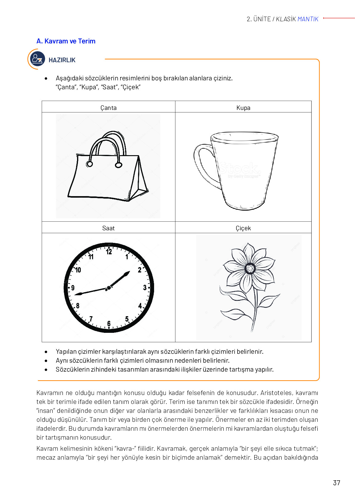 11-12. Sınıf Meb Yayınları Mantık Ders Kitabı Sayfa 37 Cevapları