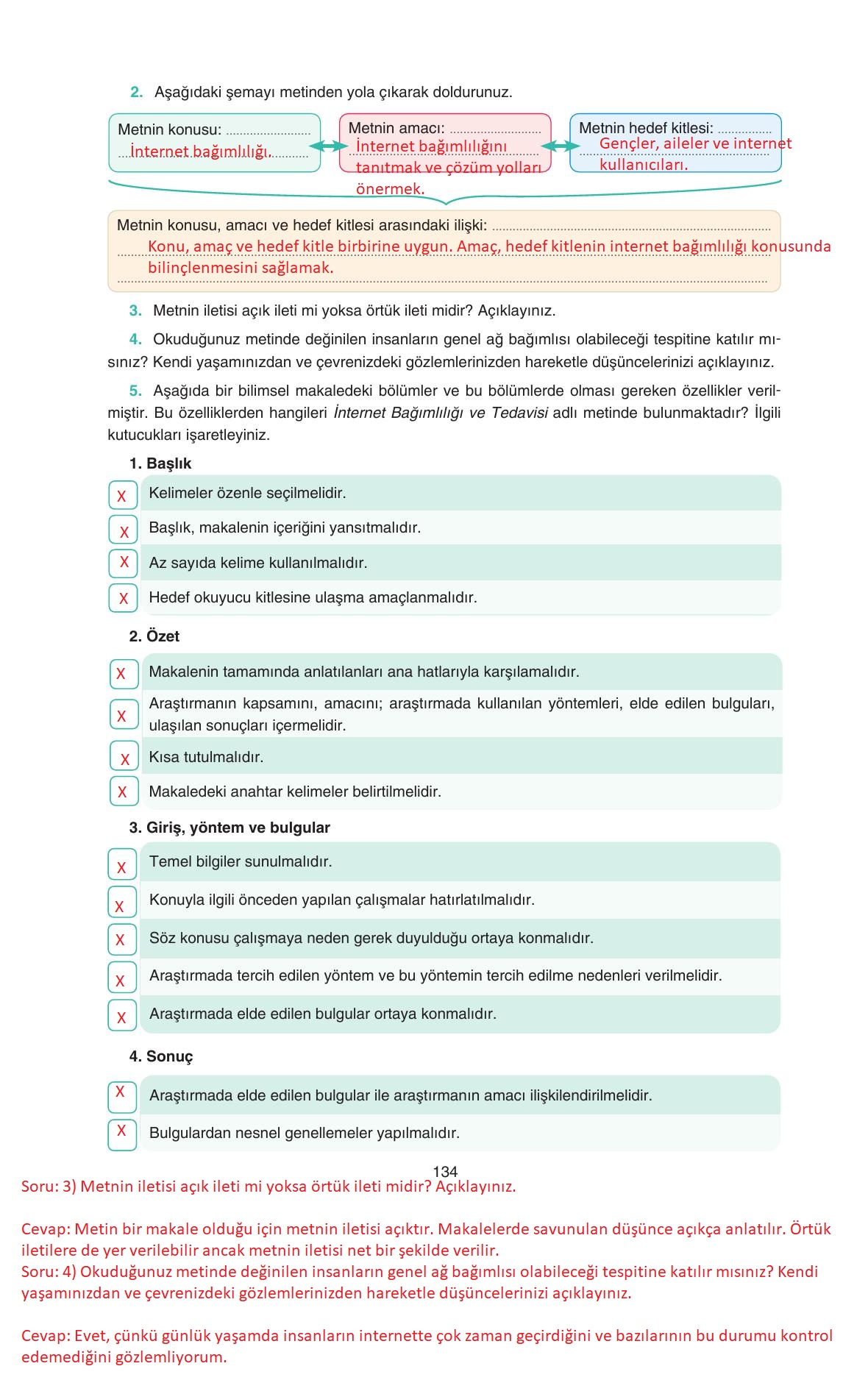 11. Sınıf Gizem Yayınları Türk Dili Ve Edebiyatı Ders Kitabı Sayfa 134 Cevapları 11. Sınıf Gizem Yayınları Türk Dili Ve Edebiyatı Ders Kitabı Sayfa 134 Cevapları