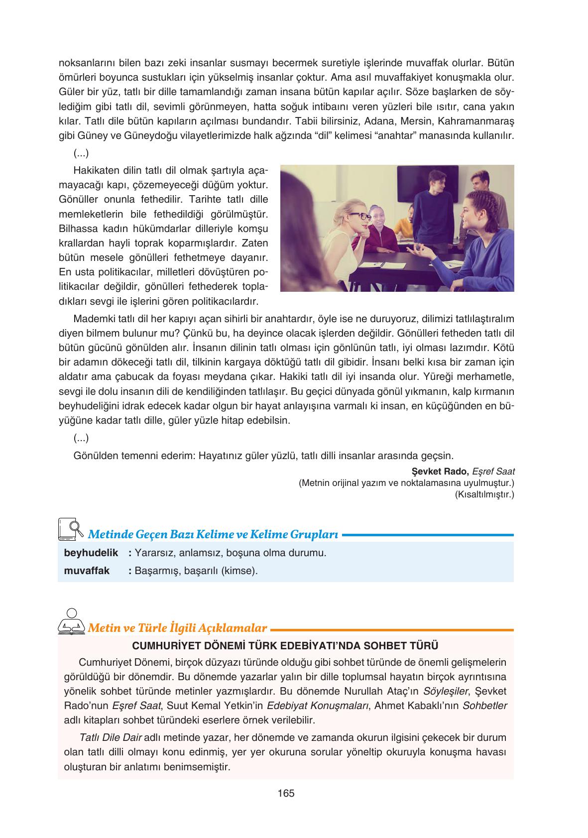 11. Sınıf Gizem Yayınları Türk Dili Ve Edebiyatı Ders Kitabı Sayfa 165 Cevapları 11. Sınıf Gizem Yayınları Türk Dili Ve Edebiyatı Ders Kitabı Sayfa 165 Cevapları