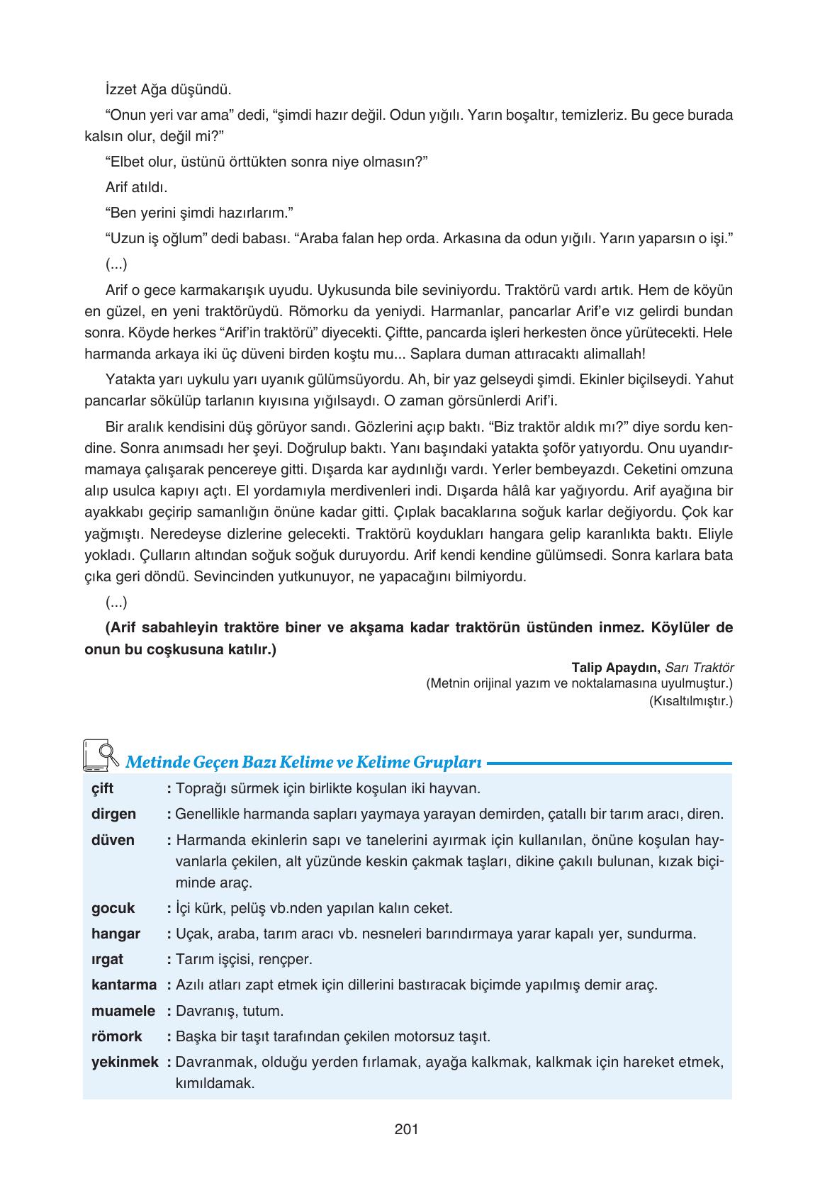 11. Sınıf Gizem Yayınları Türk Dili Ve Edebiyatı Ders Kitabı Sayfa 201 Cevapları 11. Sınıf Gizem Yayınları Türk Dili Ve Edebiyatı Ders Kitabı Sayfa 201 Cevapları