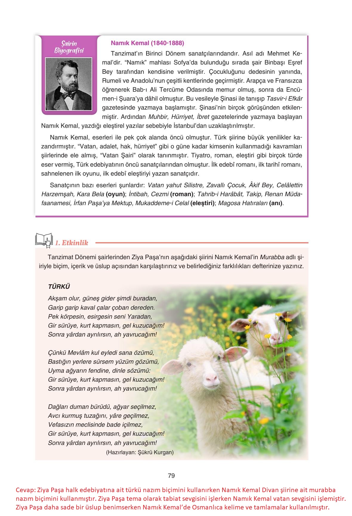 11. Sınıf Gizem Yayınları Türk Dili Ve Edebiyatı Ders Kitabı Sayfa 79 Cevapları 11. Sınıf Gizem Yayınları Türk Dili Ve Edebiyatı Ders Kitabı Sayfa 79 Cevapları