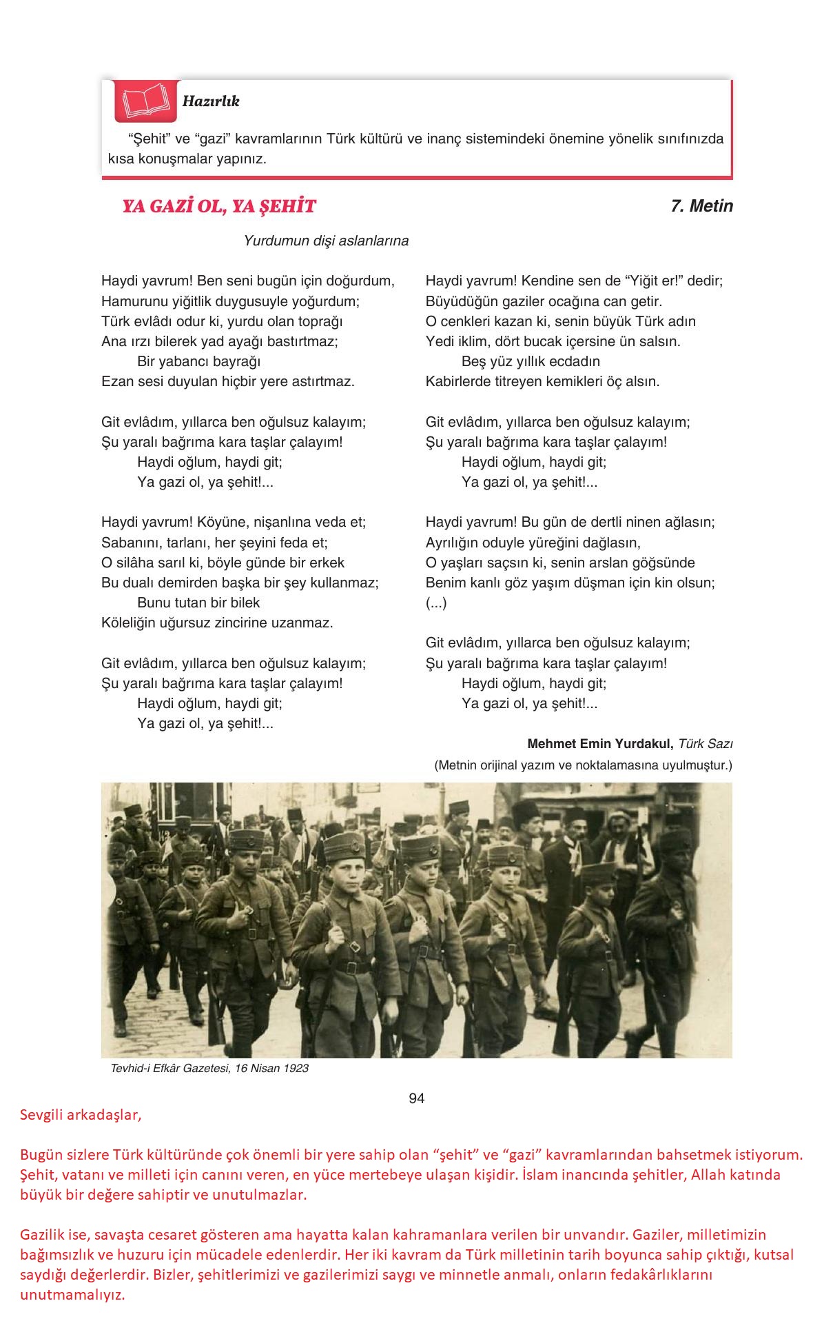 11. Sınıf Gizem Yayınları Türk Dili Ve Edebiyatı Ders Kitabı Sayfa 94 Cevapları 11. Sınıf Gizem Yayınları Türk Dili Ve Edebiyatı Ders Kitabı Sayfa 94 Cevapları