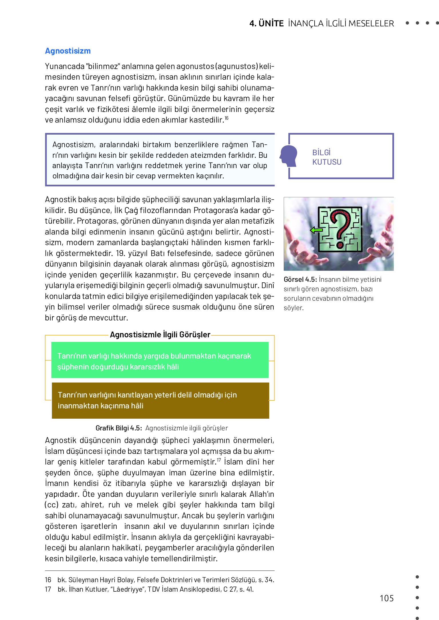 11. Sınıf Meb Yayınları Din Kültürü Ve Ahlak Bilgisi Ders Kitabı Sayfa 105 Cevapları