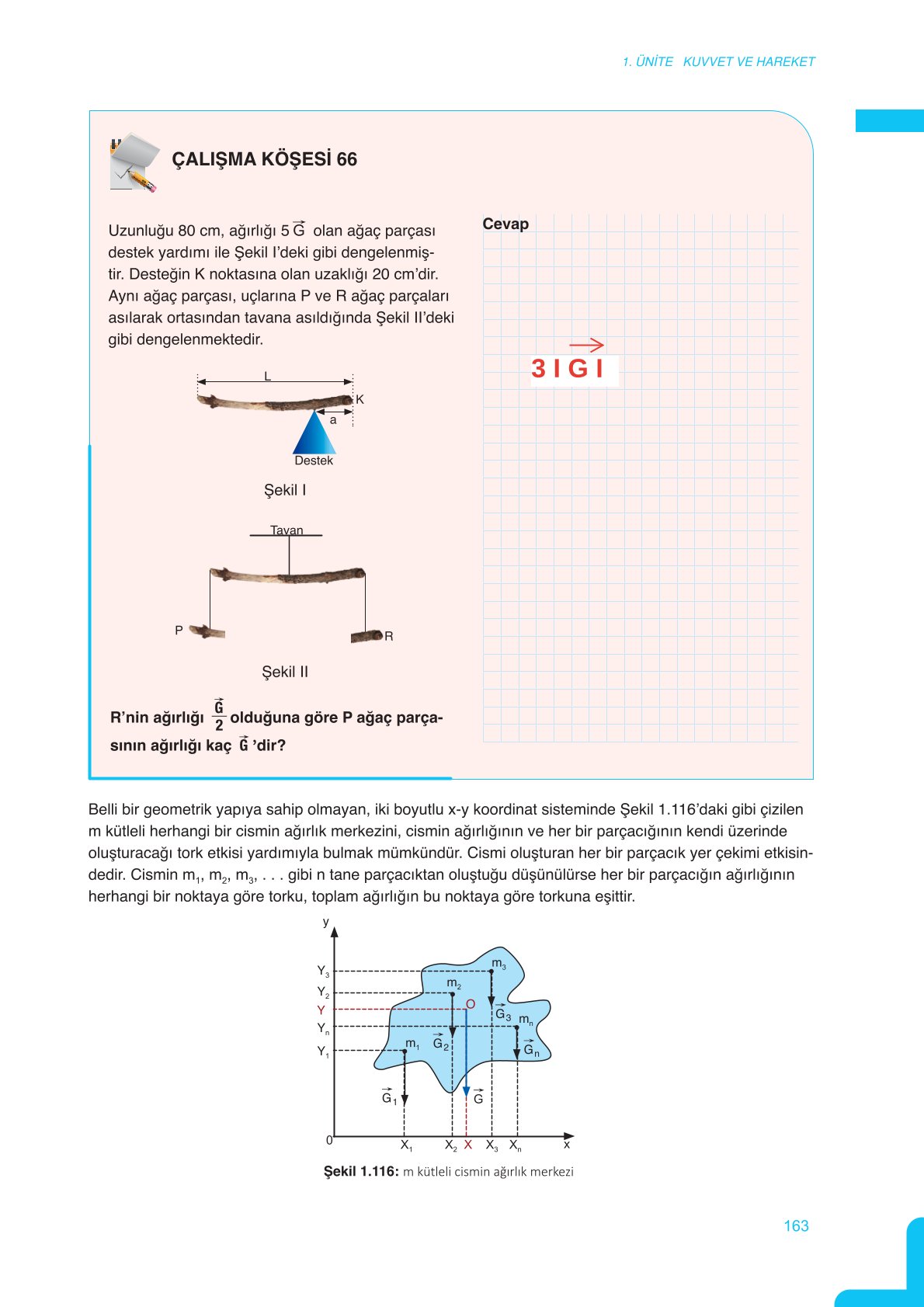 11. Sınıf Meb Yayınları Fen Lisesi Fizik Ders Kitabı Sayfa 163 Cevapları