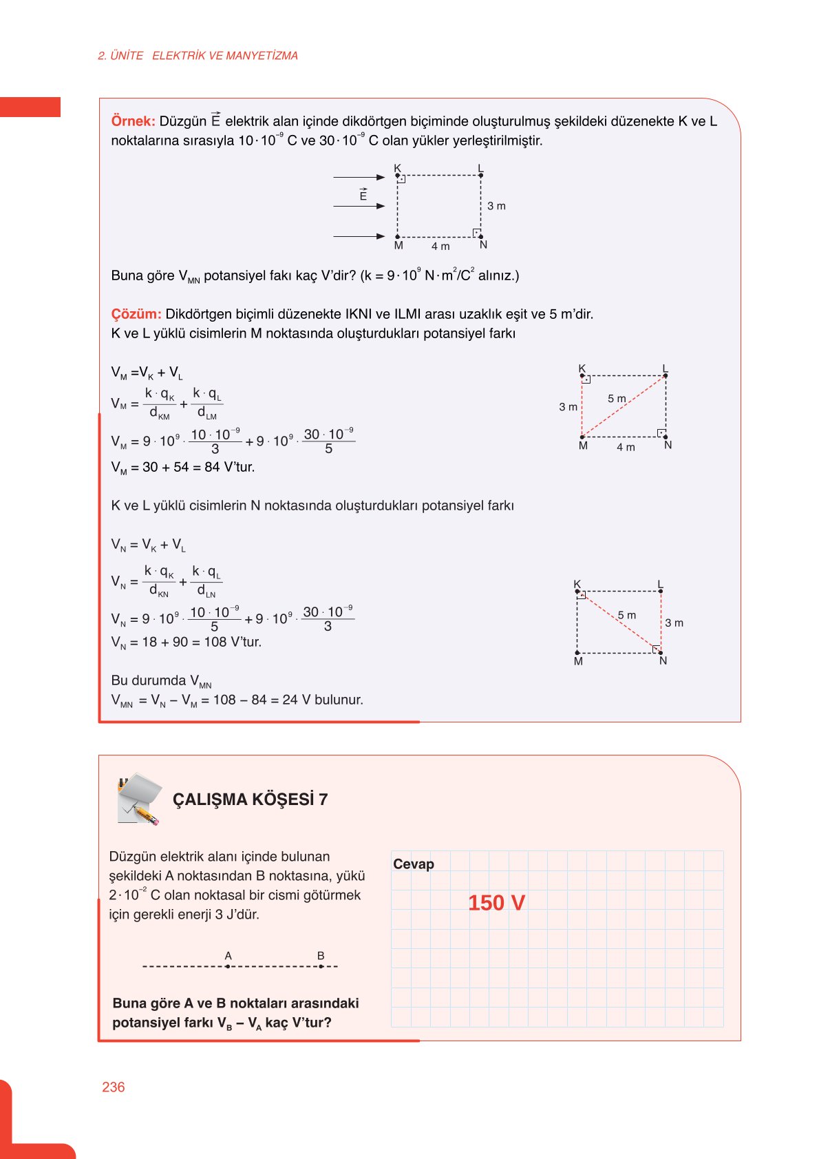 11. Sınıf Meb Yayınları Fen Lisesi Fizik Ders Kitabı Sayfa 236 Cevapları 11. Sınıf Meb Yayınları Fen Lisesi Fizik Ders Kitabı Sayfa 236 Cevapları