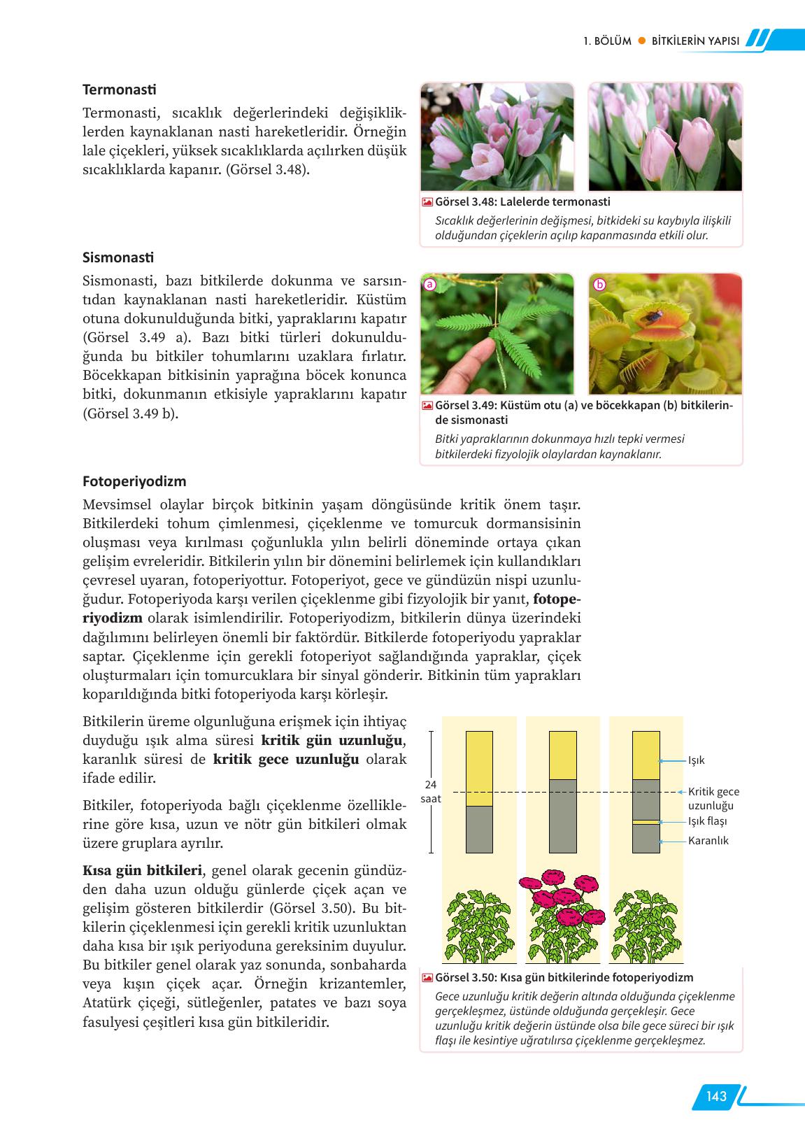 12. Sınıf Meb Yayınları Fen Lisesi Biyoloji Ders Kitabı Sayfa 143 Cevapları