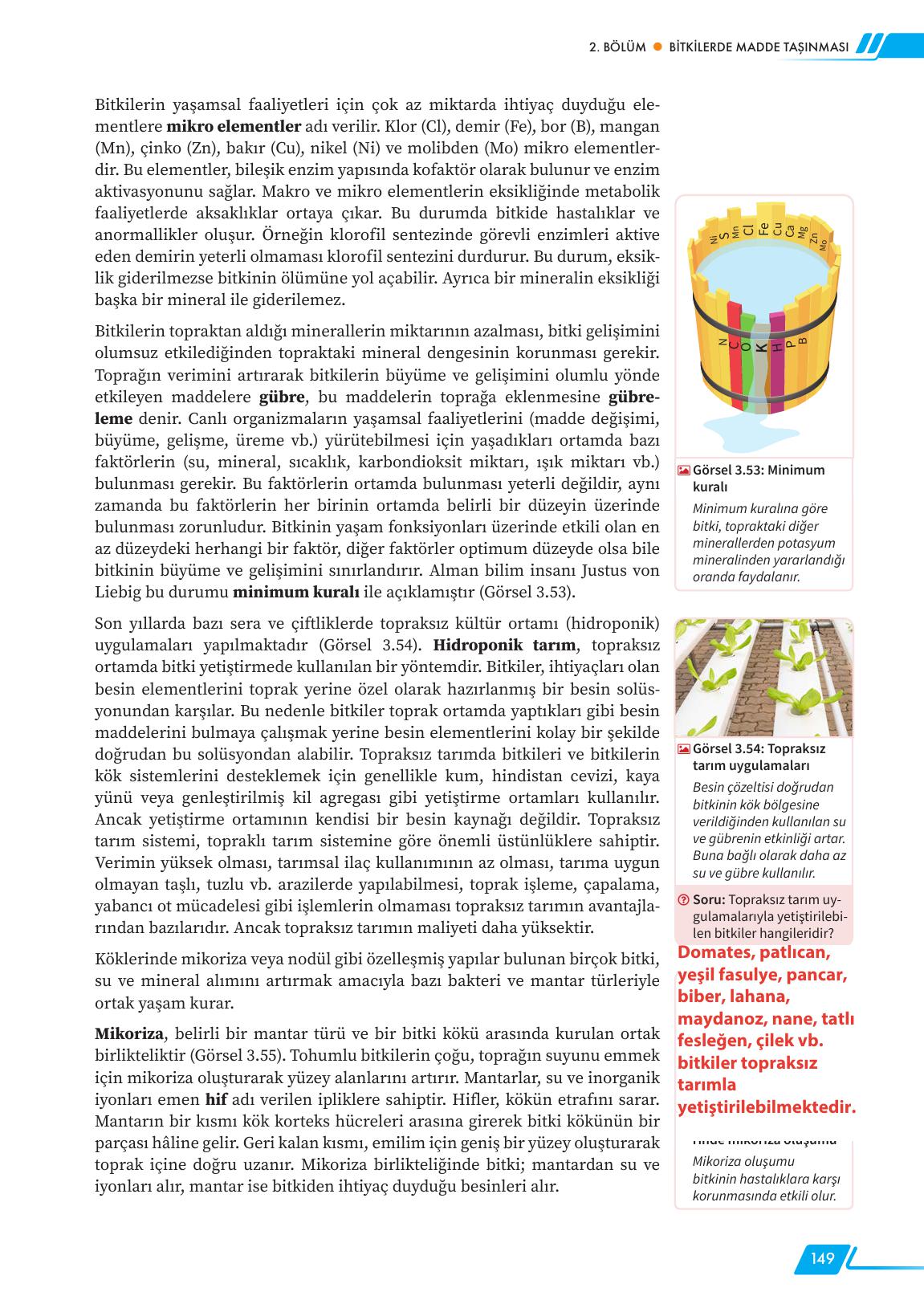12. Sınıf Meb Yayınları Fen Lisesi Biyoloji Ders Kitabı Sayfa 149 Cevapları 12. Sınıf Meb Yayınları Fen Lisesi Biyoloji Ders Kitabı Sayfa 149 Cevapları
