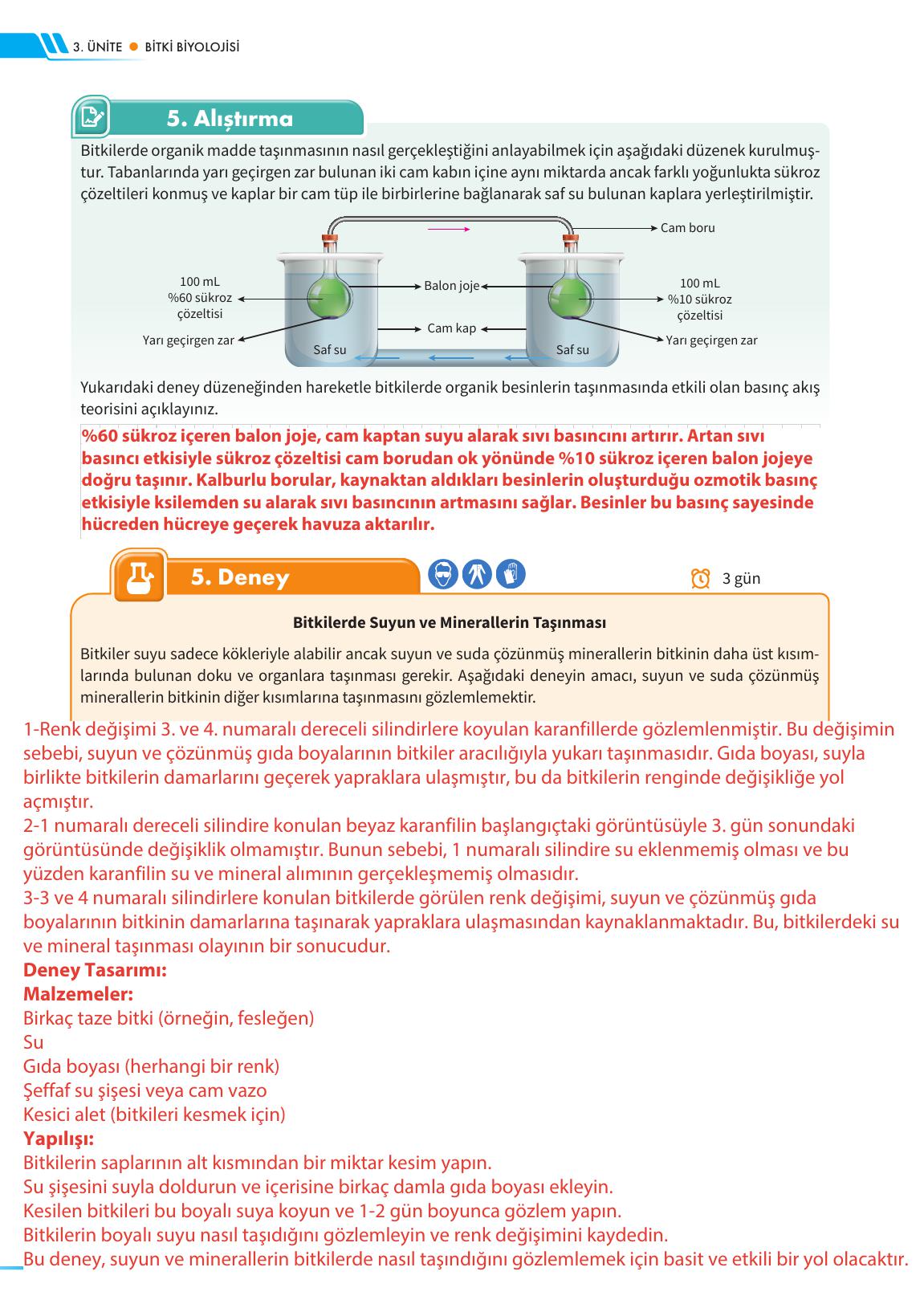 12. Sınıf Meb Yayınları Fen Lisesi Biyoloji Ders Kitabı Sayfa 154 Cevapları