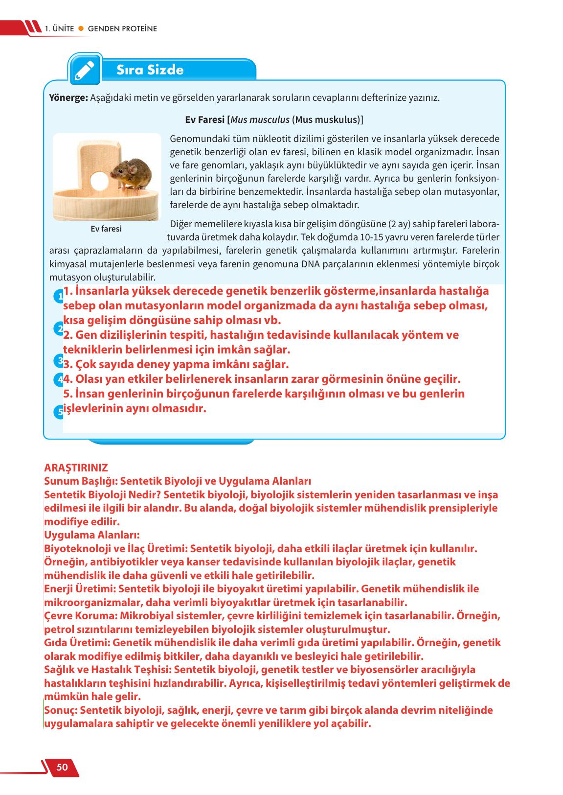 12. Sınıf Meb Yayınları Fen Lisesi Biyoloji Ders Kitabı Sayfa 50 Cevapları 12. Sınıf Meb Yayınları Fen Lisesi Biyoloji Ders Kitabı Sayfa 50 Cevapları