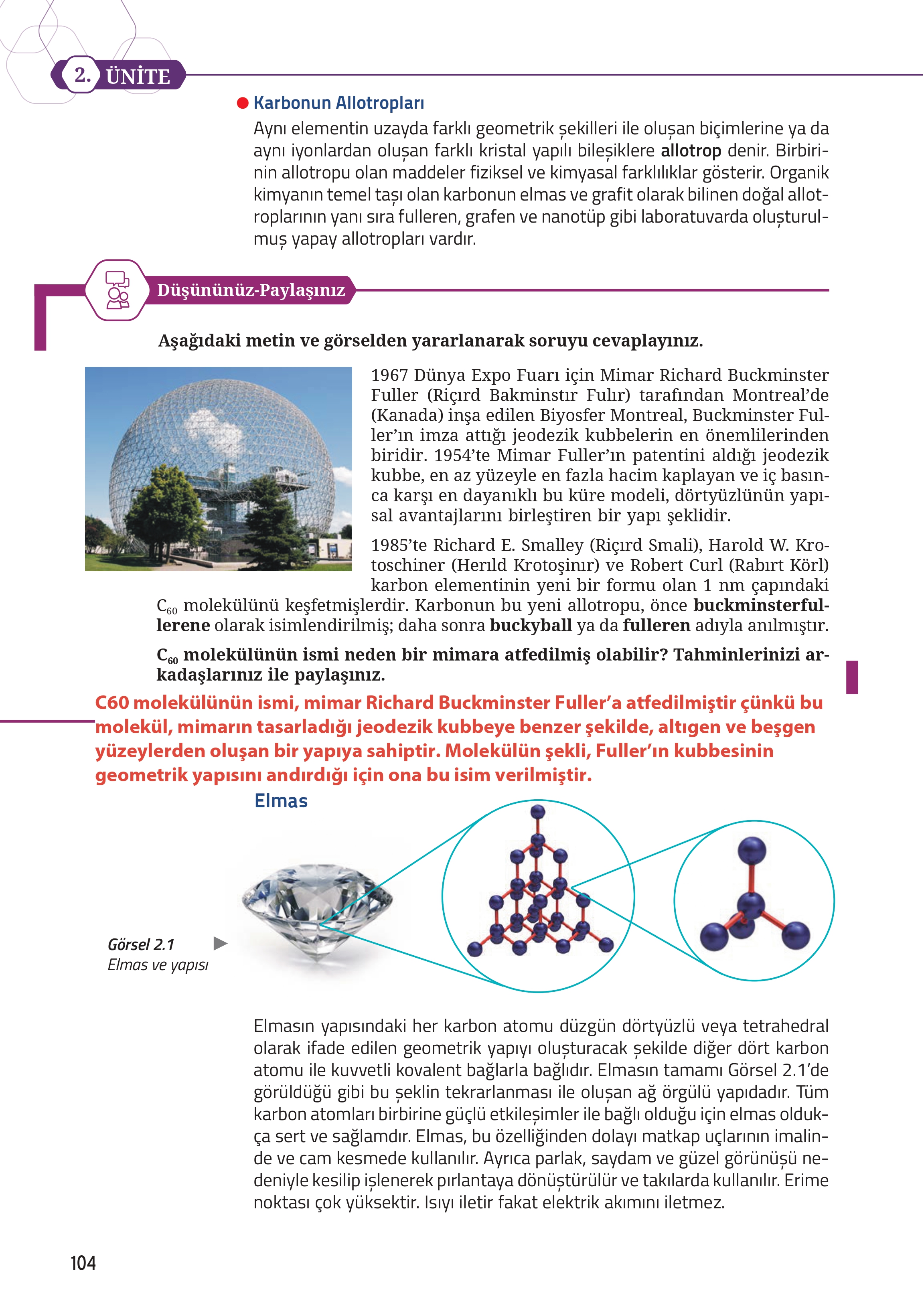 12. Sınıf Meb Yayınları Fen Lisesi Kimya Ders Kitabı Sayfa 104 Cevapları 12. Sınıf Meb Yayınları Fen Lisesi Kimya Ders Kitabı Sayfa 104 Cevapları
