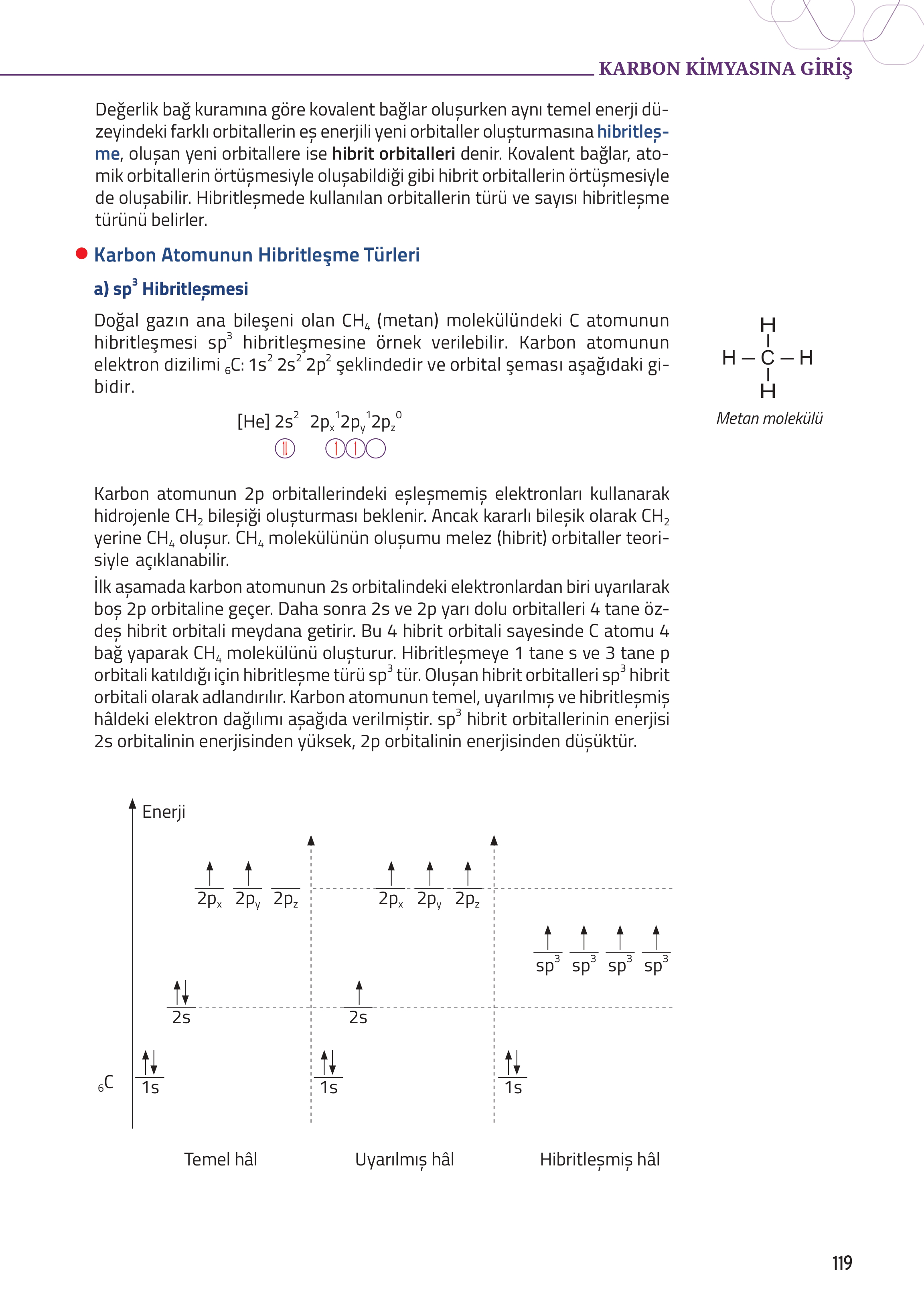 12. Sınıf Meb Yayınları Fen Lisesi Kimya Ders Kitabı Sayfa 119 Cevapları