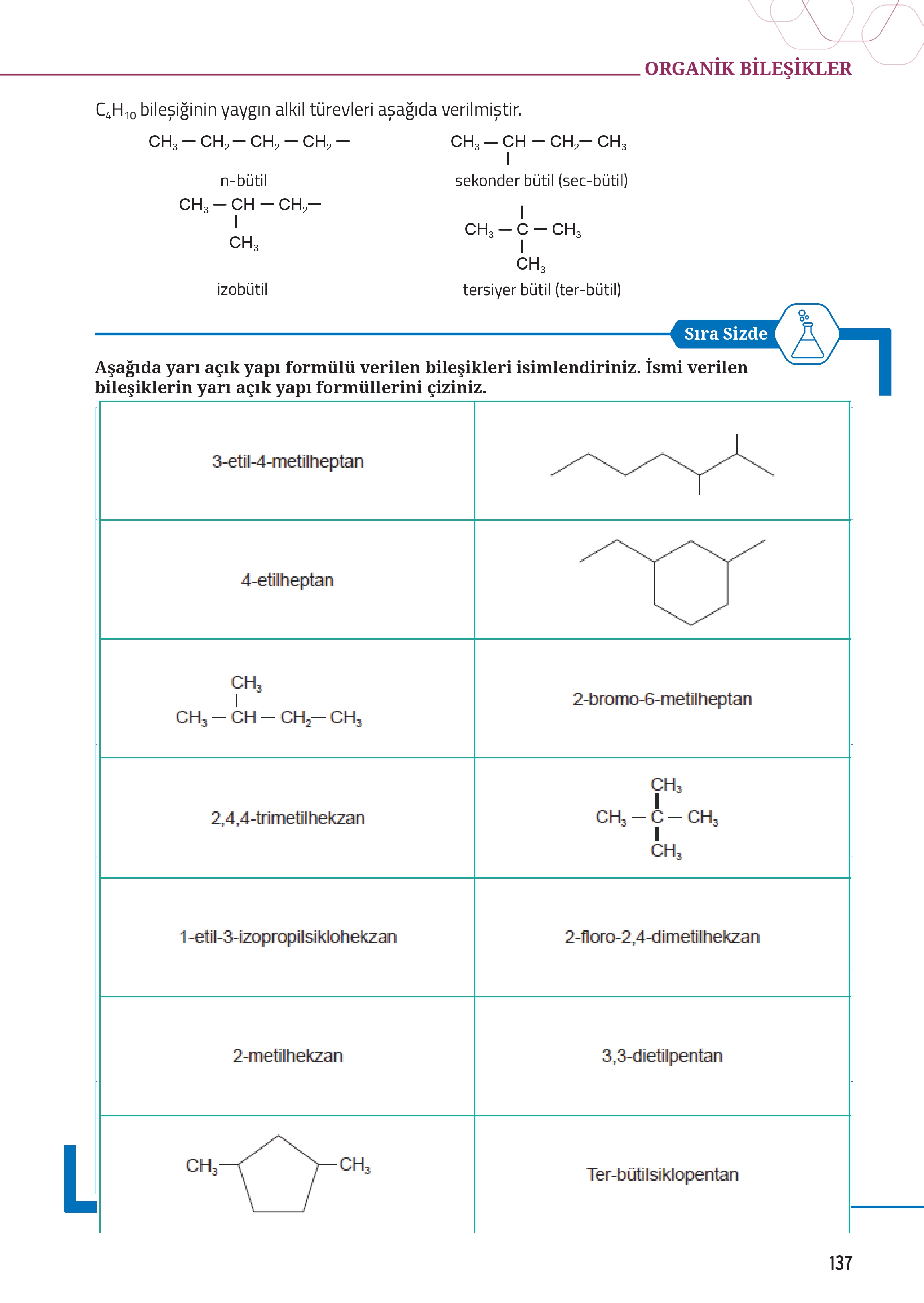 12. Sınıf Meb Yayınları Fen Lisesi Kimya Ders Kitabı Sayfa 137 Cevapları 12. Sınıf Meb Yayınları Fen Lisesi Kimya Ders Kitabı Sayfa 137 Cevapları