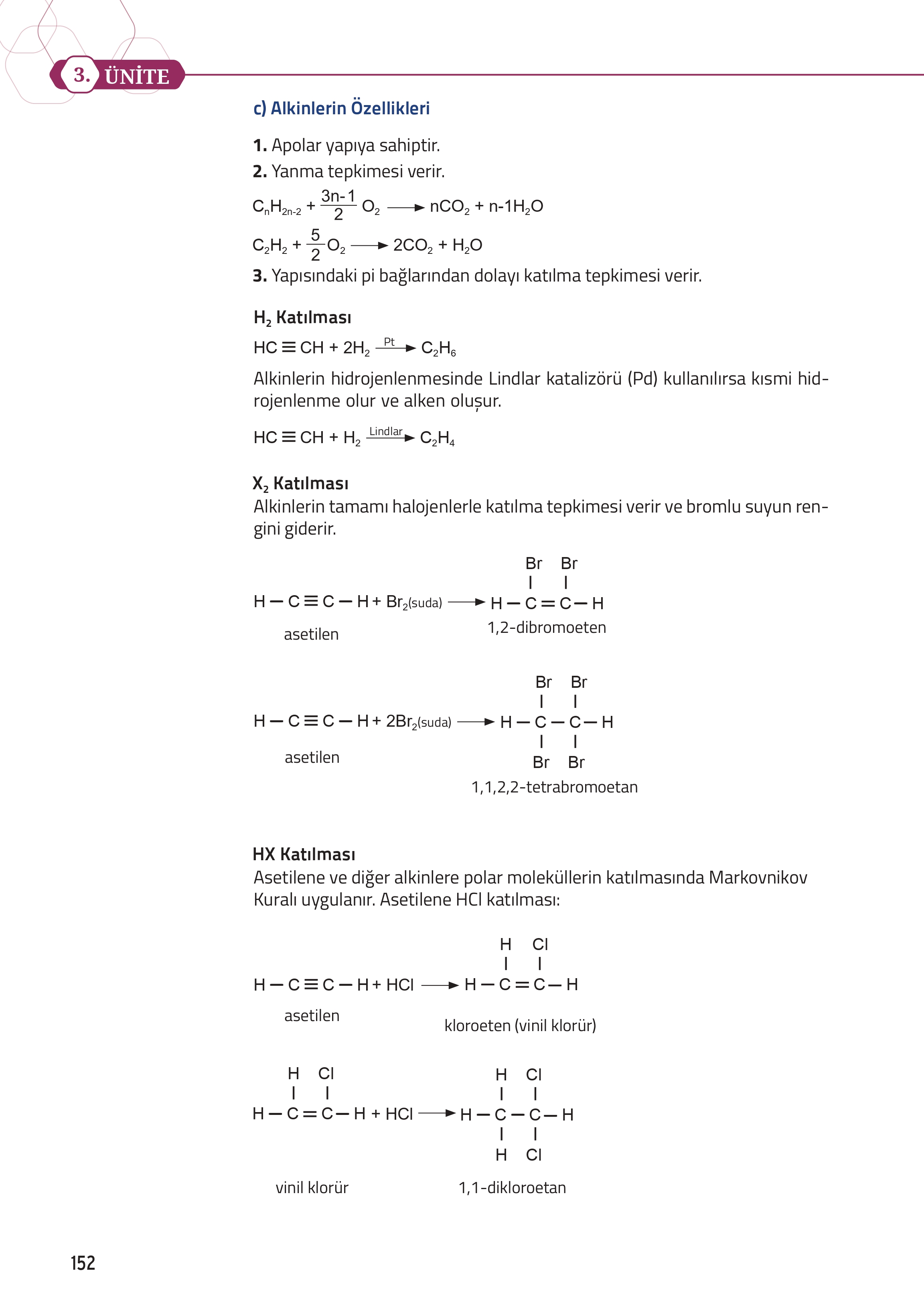 12. Sınıf Meb Yayınları Fen Lisesi Kimya Ders Kitabı Sayfa 152 Cevapları 12. Sınıf Meb Yayınları Fen Lisesi Kimya Ders Kitabı Sayfa 152 Cevapları