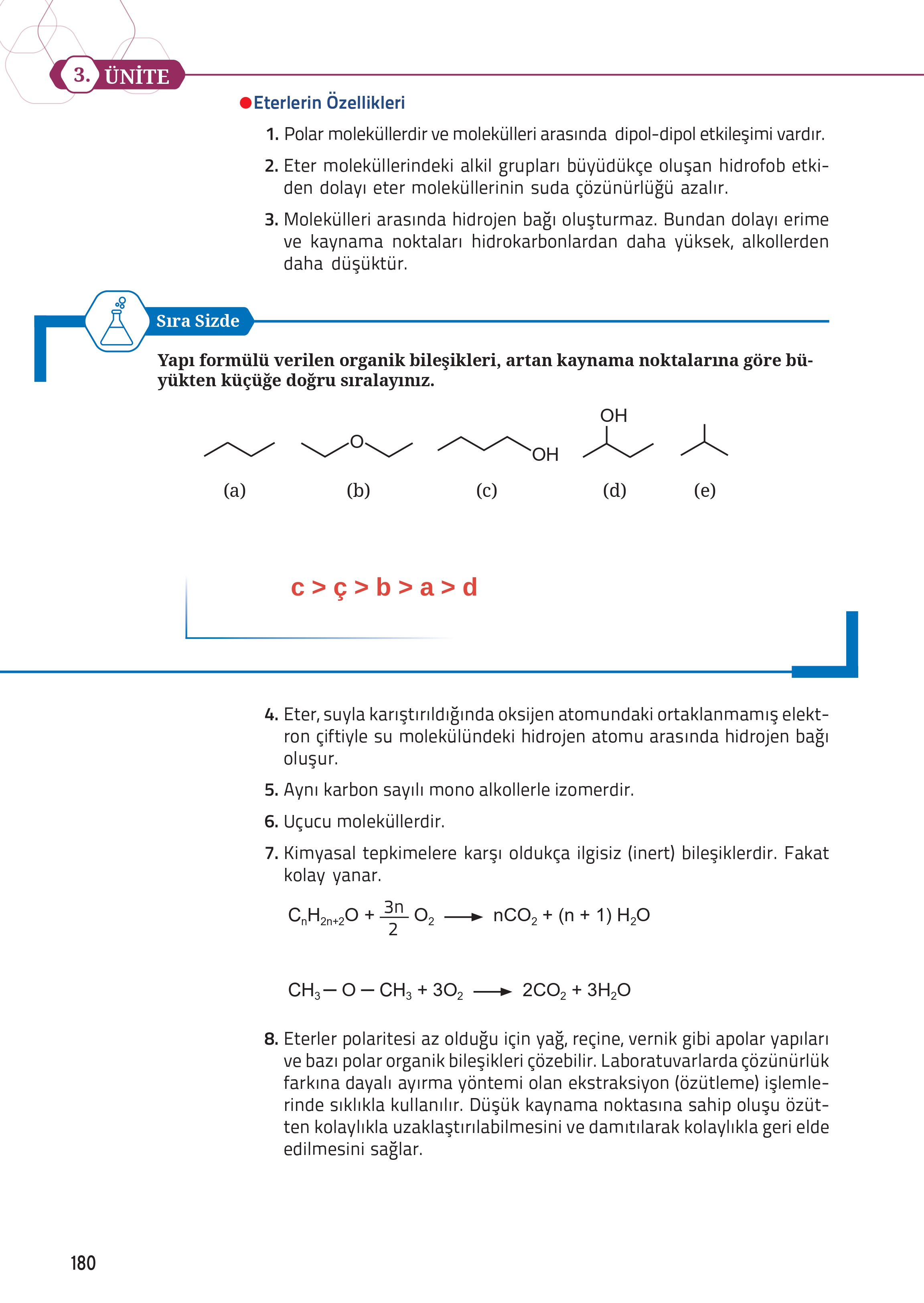 12. Sınıf Meb Yayınları Fen Lisesi Kimya Ders Kitabı Sayfa 180 Cevapları 12. Sınıf Meb Yayınları Fen Lisesi Kimya Ders Kitabı Sayfa 180 Cevapları