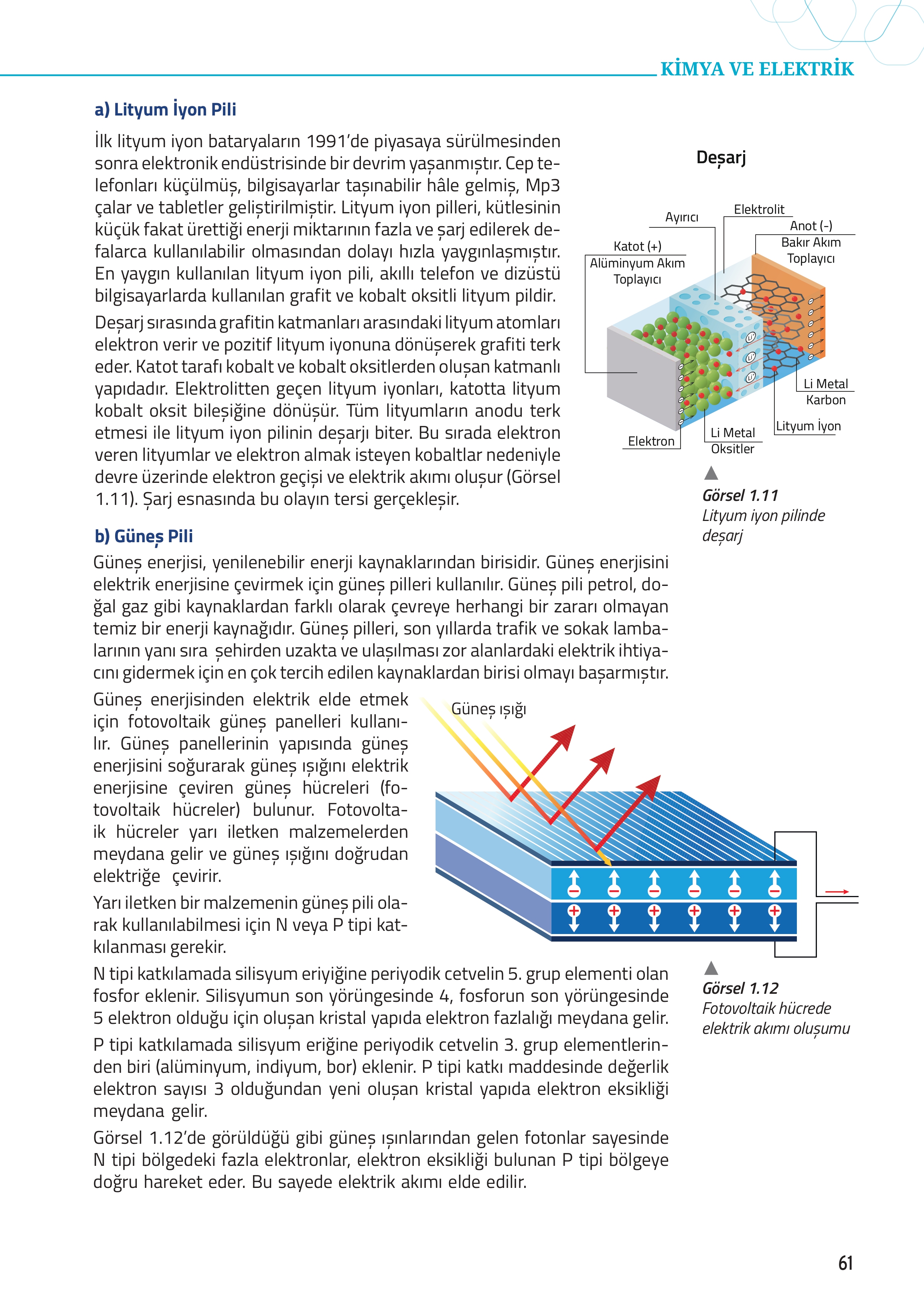 12. Sınıf Meb Yayınları Fen Lisesi Kimya Ders Kitabı Sayfa 61 Cevapları 12. Sınıf Meb Yayınları Fen Lisesi Kimya Ders Kitabı Sayfa 61 Cevapları
