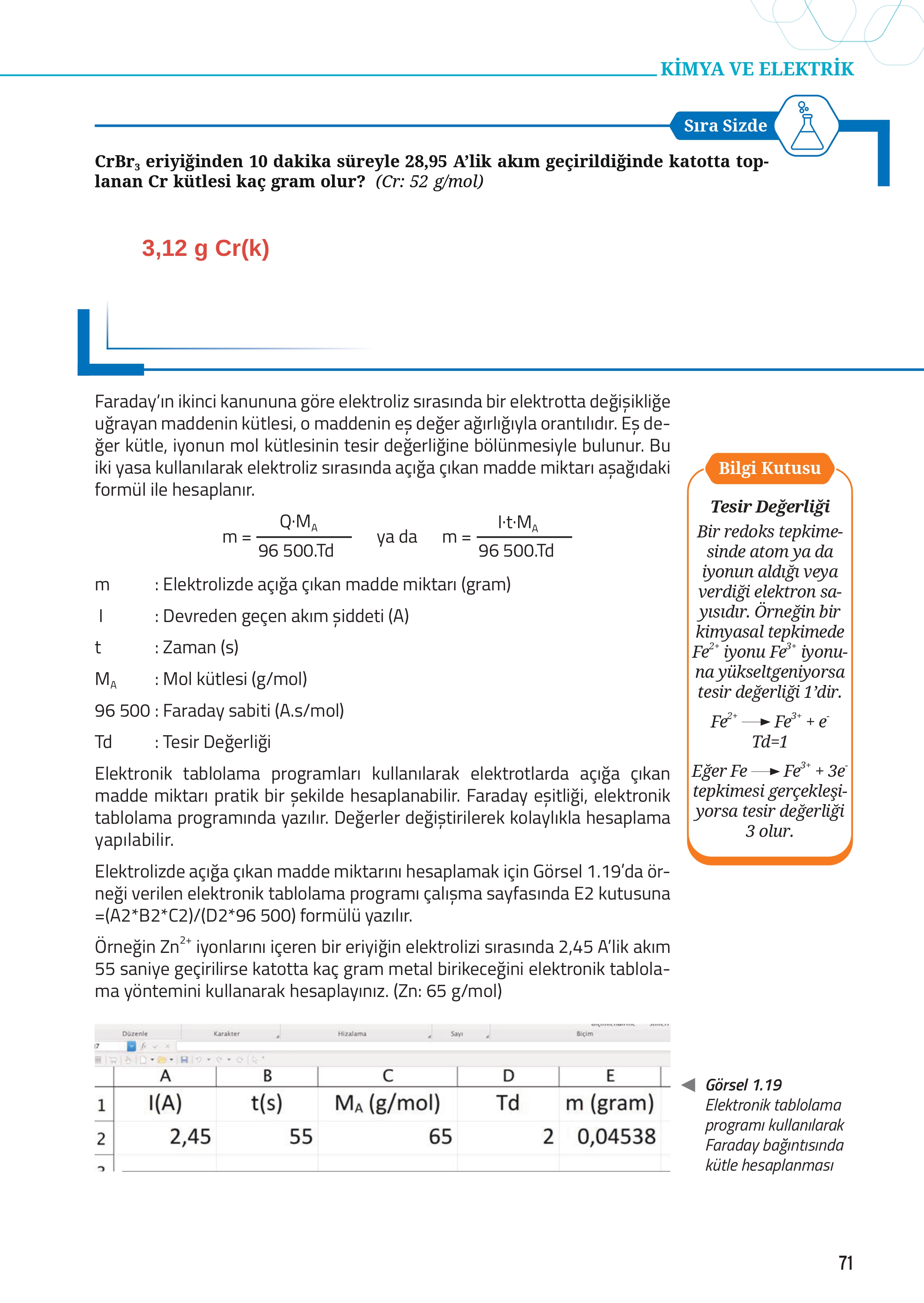 12. Sınıf Meb Yayınları Fen Lisesi Kimya Ders Kitabı Sayfa 71 Cevapları 12. Sınıf Meb Yayınları Fen Lisesi Kimya Ders Kitabı Sayfa 71 Cevapları
