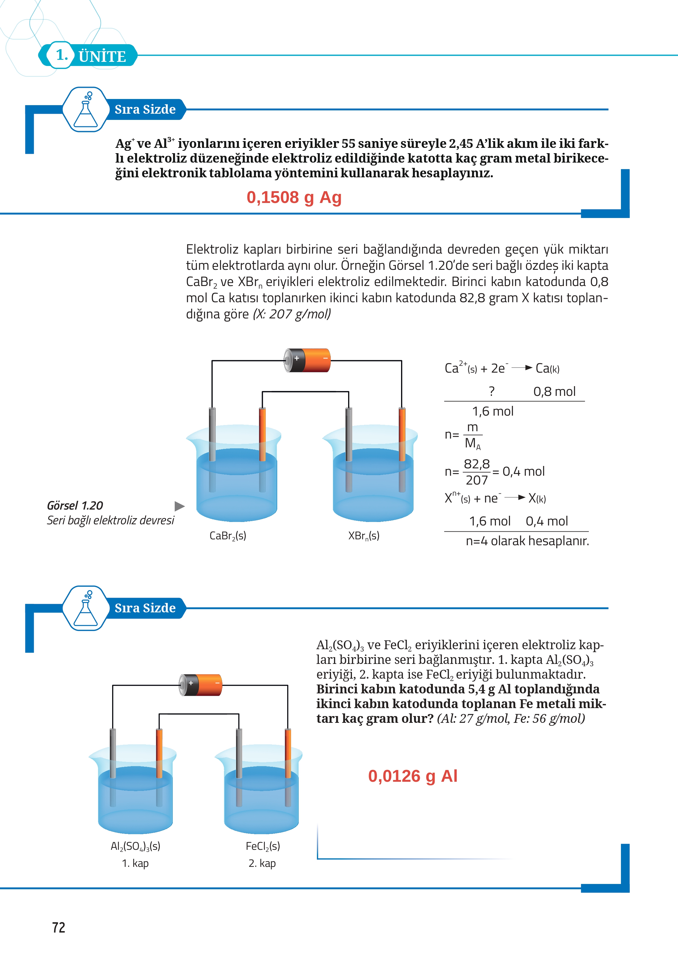 12. Sınıf Meb Yayınları Fen Lisesi Kimya Ders Kitabı Sayfa 72 Cevapları 12. Sınıf Meb Yayınları Fen Lisesi Kimya Ders Kitabı Sayfa 72 Cevapları