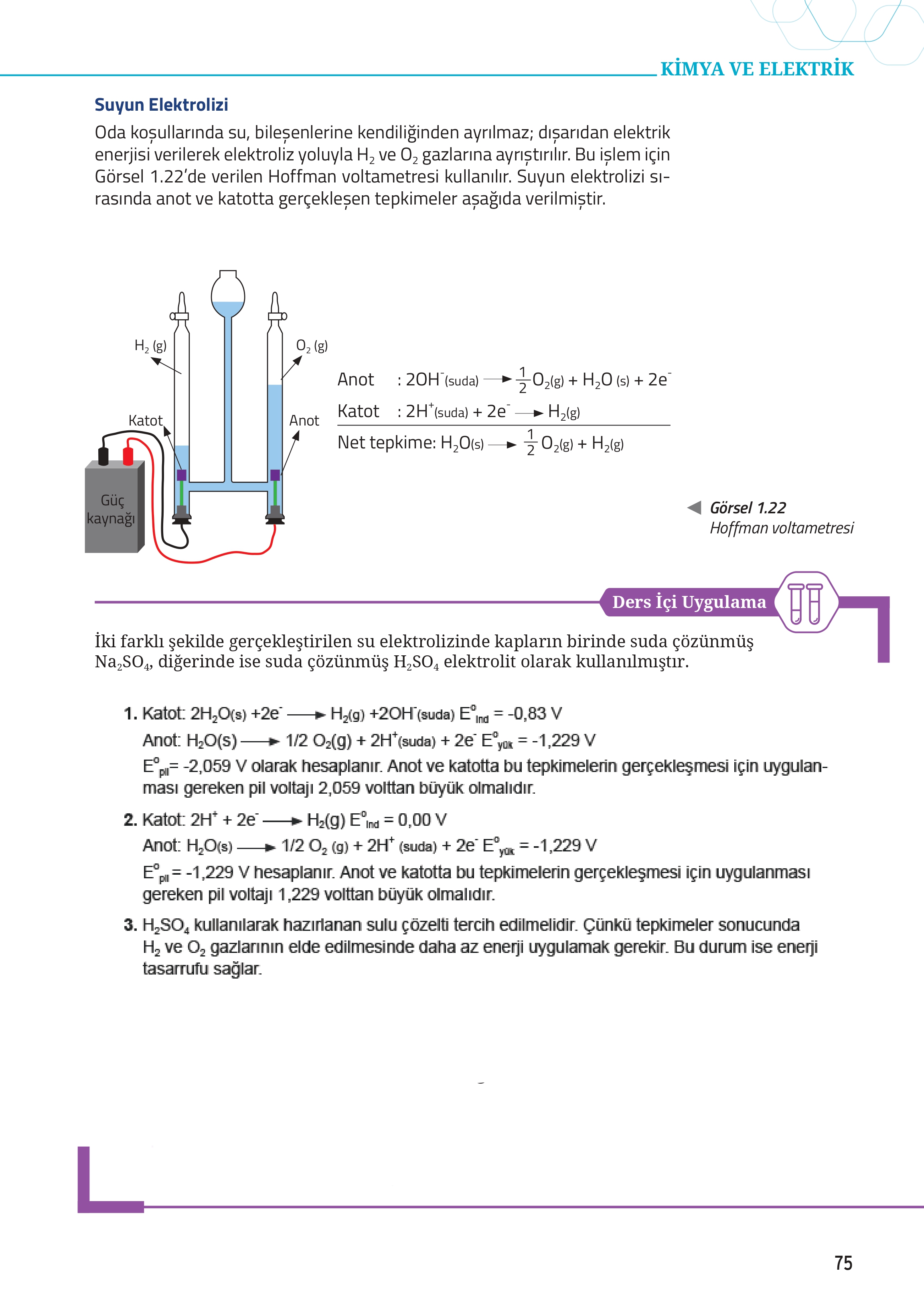 12. Sınıf Meb Yayınları Fen Lisesi Kimya Ders Kitabı Sayfa 75 Cevapları 12. Sınıf Meb Yayınları Fen Lisesi Kimya Ders Kitabı Sayfa 75 Cevapları