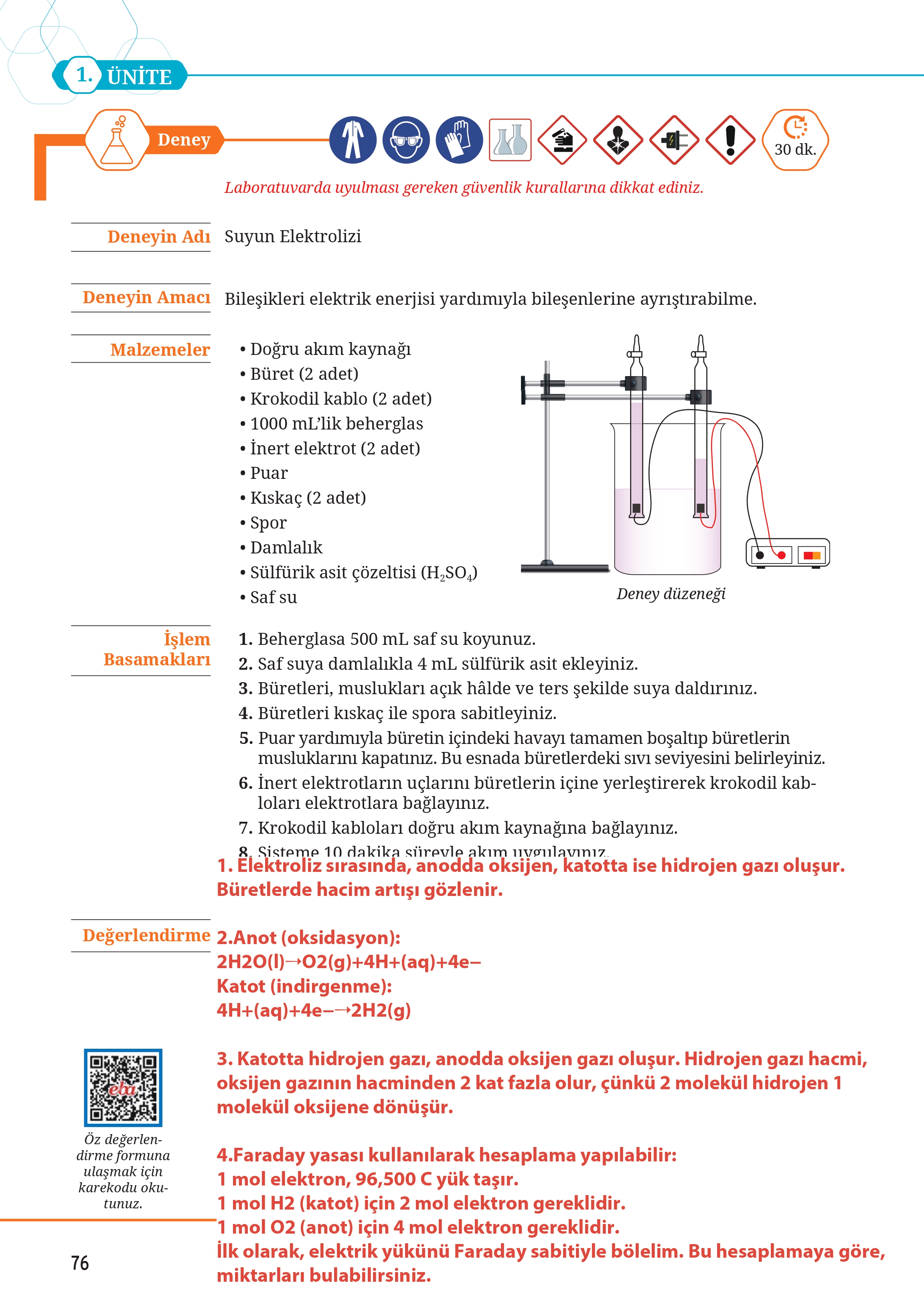 12. Sınıf Meb Yayınları Fen Lisesi Kimya Ders Kitabı Sayfa 76 Cevapları
