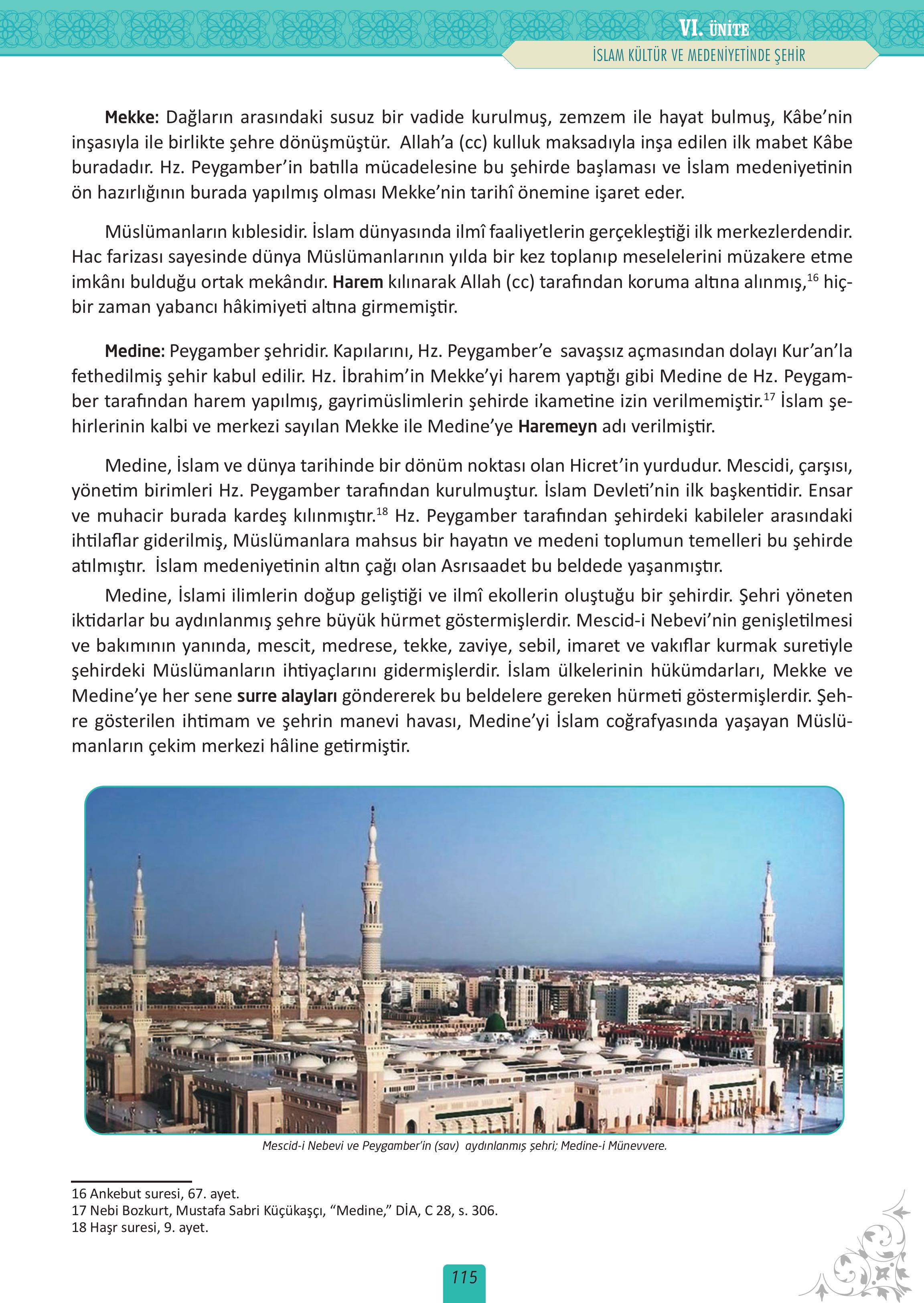 12. Sınıf Meb Yayınları İslam Kültür Ve Medeniyeti Ders Kitabı Sayfa 115 Cevapları