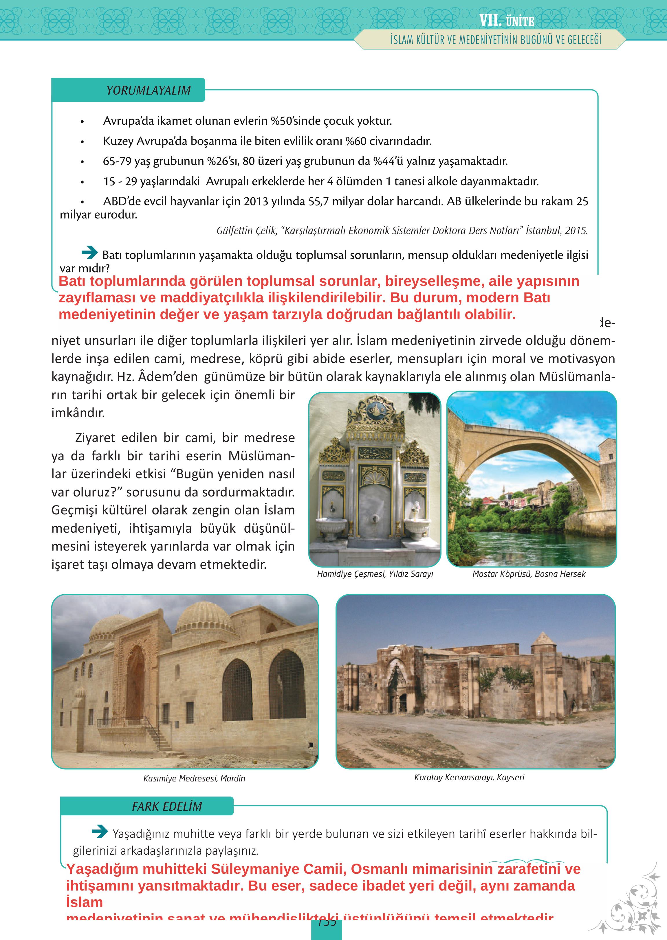 12. Sınıf Meb Yayınları İslam Kültür Ve Medeniyeti Ders Kitabı Sayfa 135 Cevapları