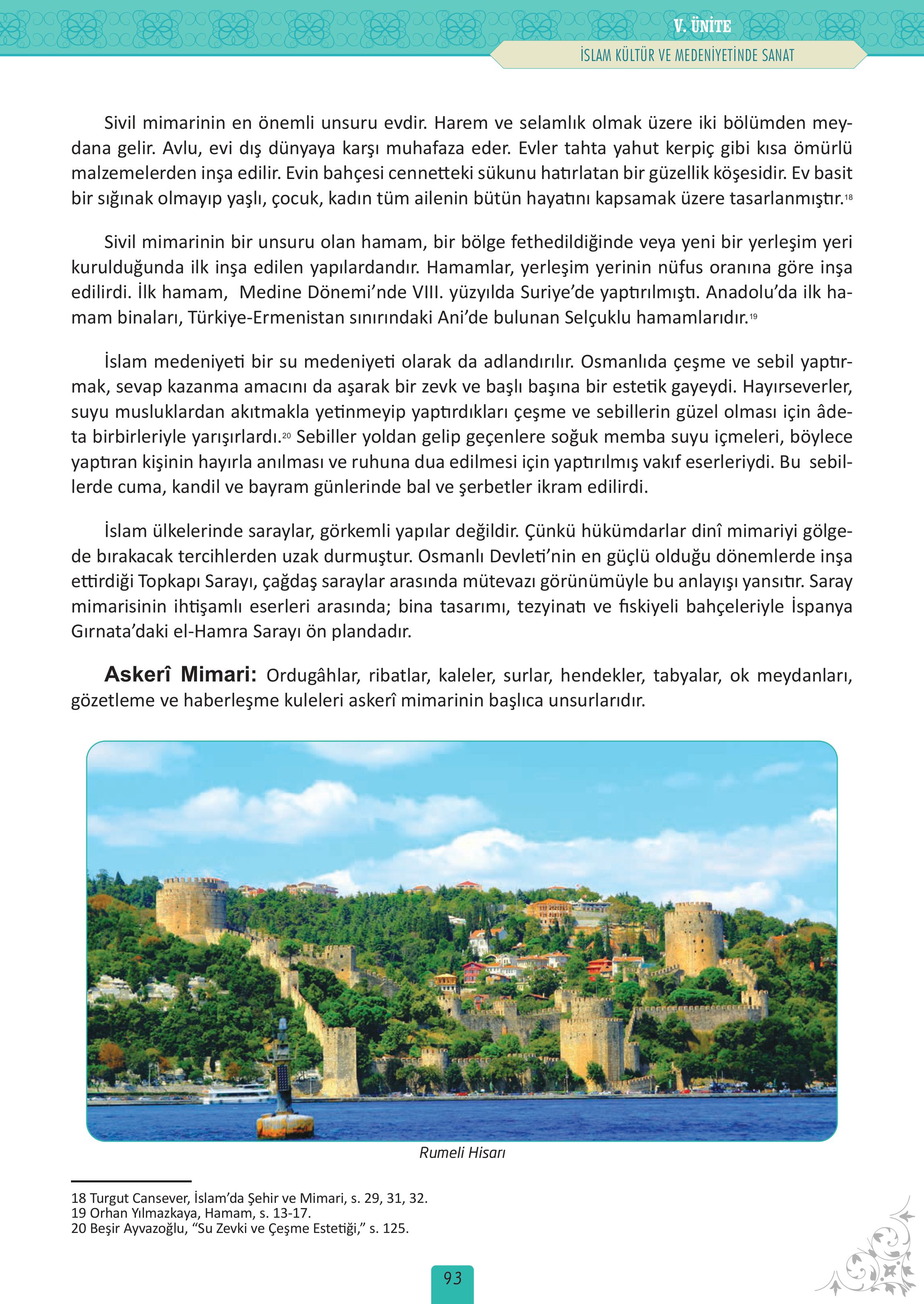 12. Sınıf Meb Yayınları İslam Kültür Ve Medeniyeti Ders Kitabı Sayfa 93 Cevapları