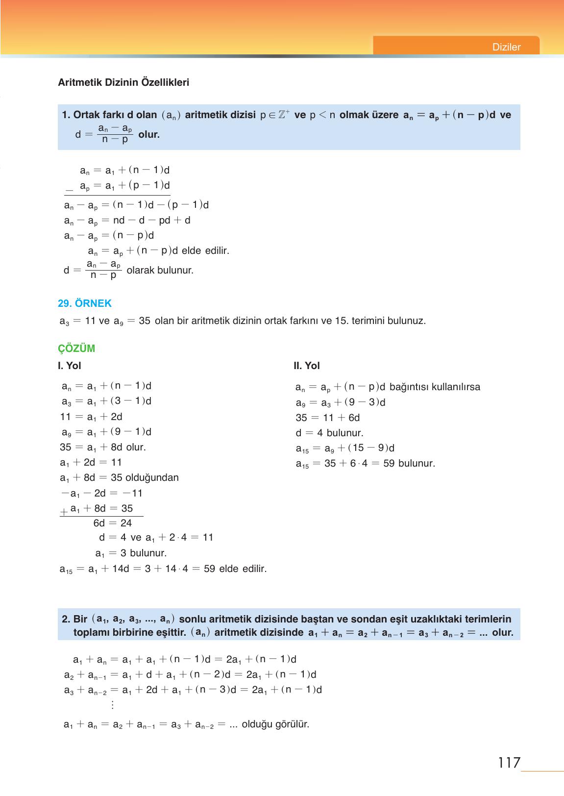 12. Sınıf Meb Yayınları Matematik Ders Kitabı Sayfa 117 Cevapları 12. Sınıf Meb Yayınları Matematik Ders Kitabı Sayfa 117 Cevapları