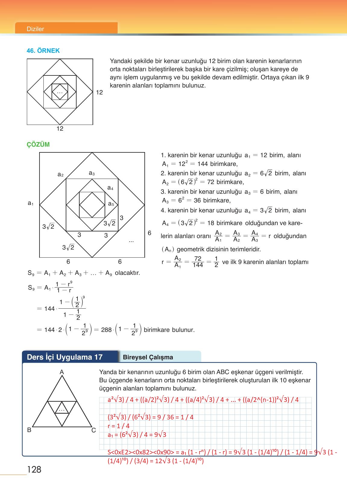 12. Sınıf Meb Yayınları Matematik Ders Kitabı Sayfa 128 Cevapları 12. Sınıf Meb Yayınları Matematik Ders Kitabı Sayfa 128 Cevapları