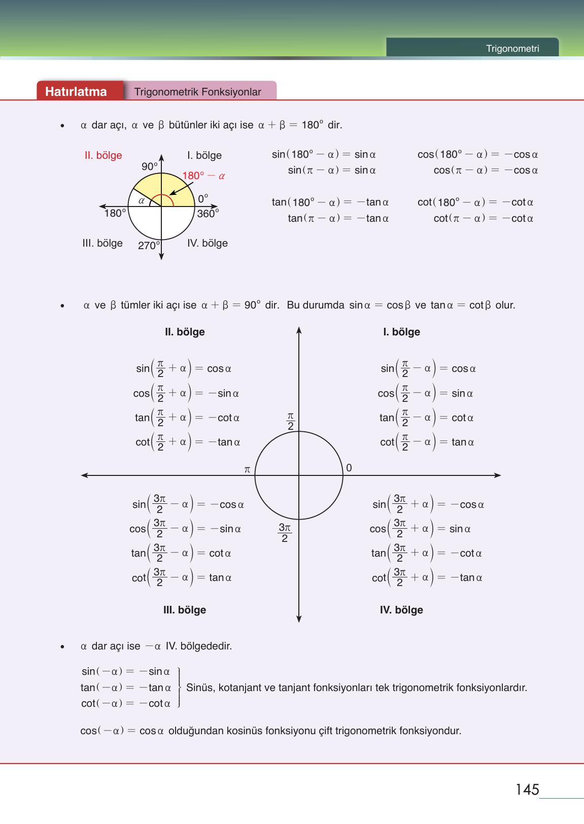 12. Sınıf Meb Yayınları Matematik Ders Kitabı Sayfa 145 Cevapları 12. Sınıf Meb Yayınları Matematik Ders Kitabı Sayfa 145 Cevapları